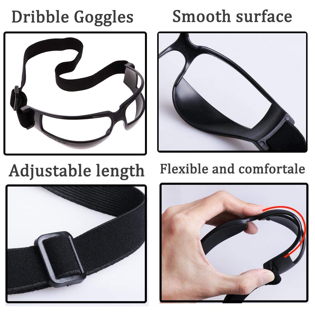 Boaton Basketball Training Equipment - Dribble Goggles & Shooting Aid for Kids | Perfect Gift for Basketball Players | Improve Skills at Home, Court & Gym Practice