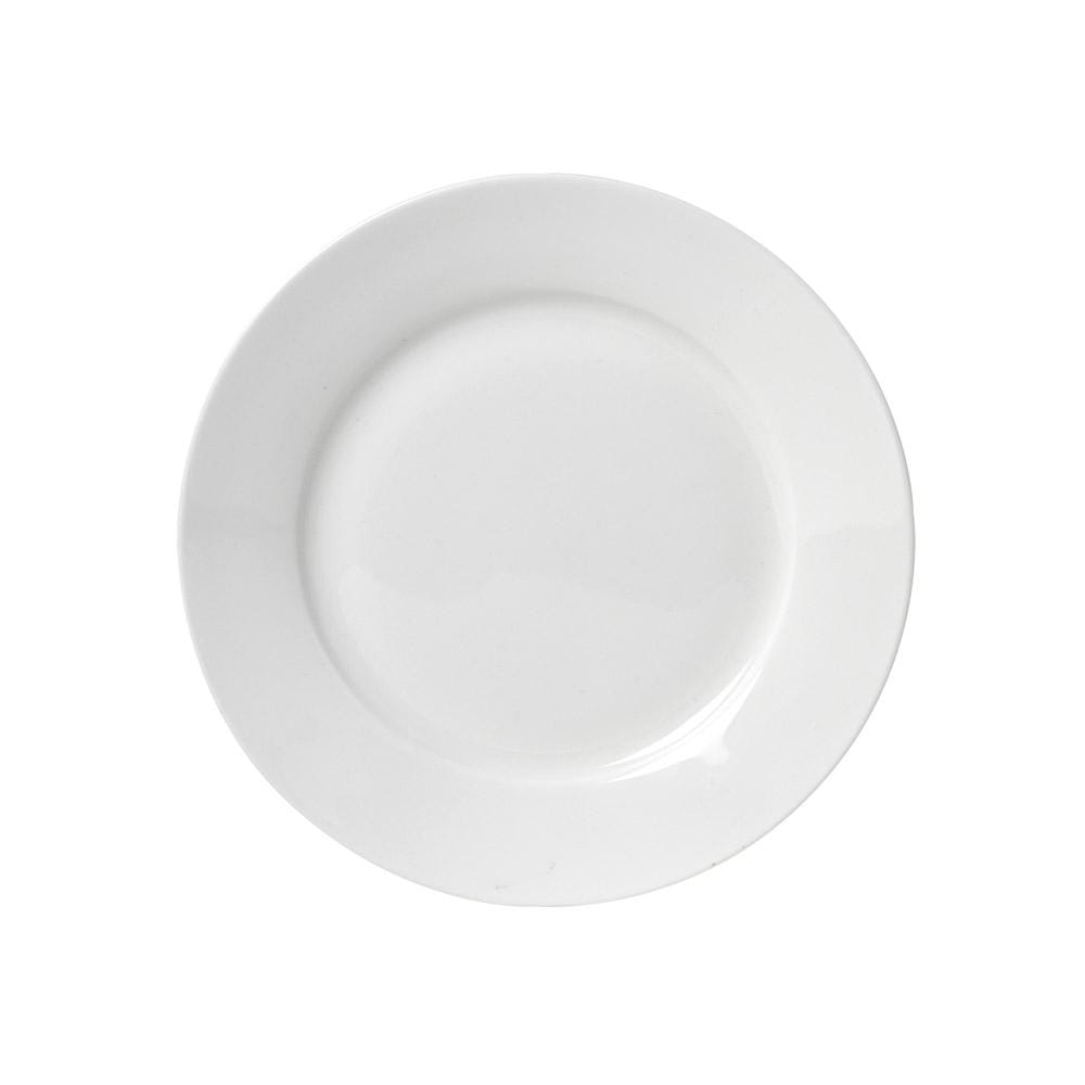 Lucerne White Bread and Butter Plate Set - Elegant Dinnerware for Breakfast, Tea Time & Casual Dining - Perfect for Restaurants, Cafes and Home Use