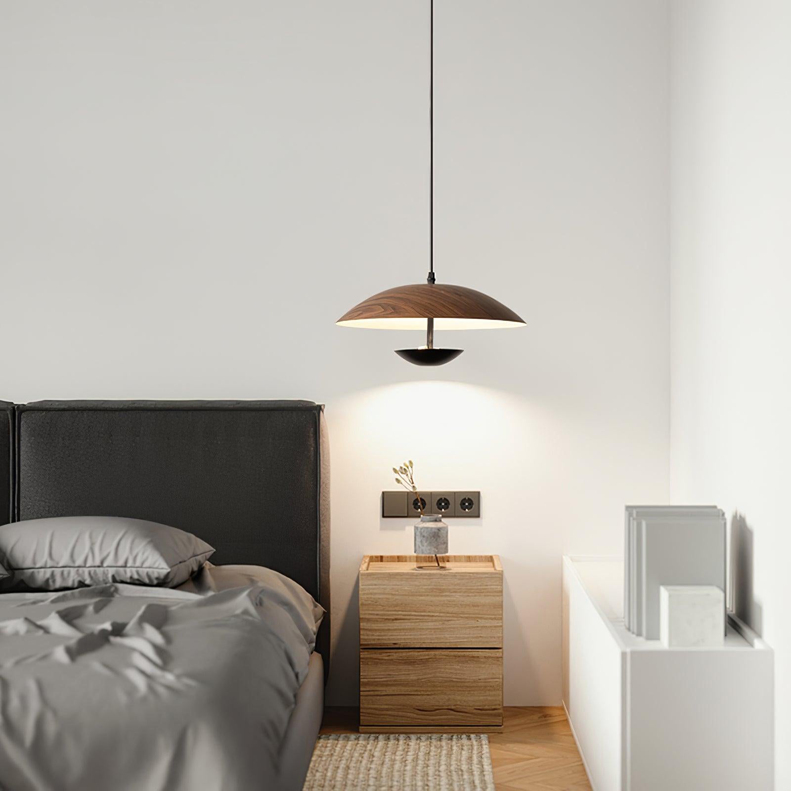 Modern Frisbee Pendant Light Fixture - Adjustable Hanging Ceiling Lamp for Living Room, Bedroom, Dining Area - Perfect for Home Decor and Indoor Lighting