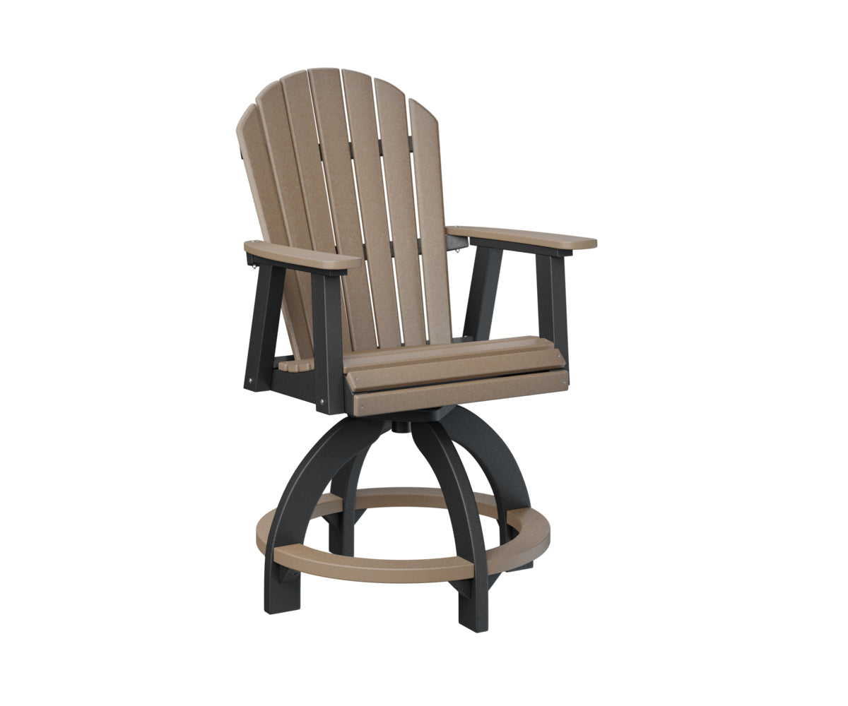 Berlin Gardens Comfo Back Swivel Counter Chair - Adjustable Height Bar Stool for Kitchen Island, Breakfast Nook & Home Decor - Comfortable Modern Seating for Dining & Entertaining