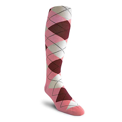 Pink/Maroon/White Socks