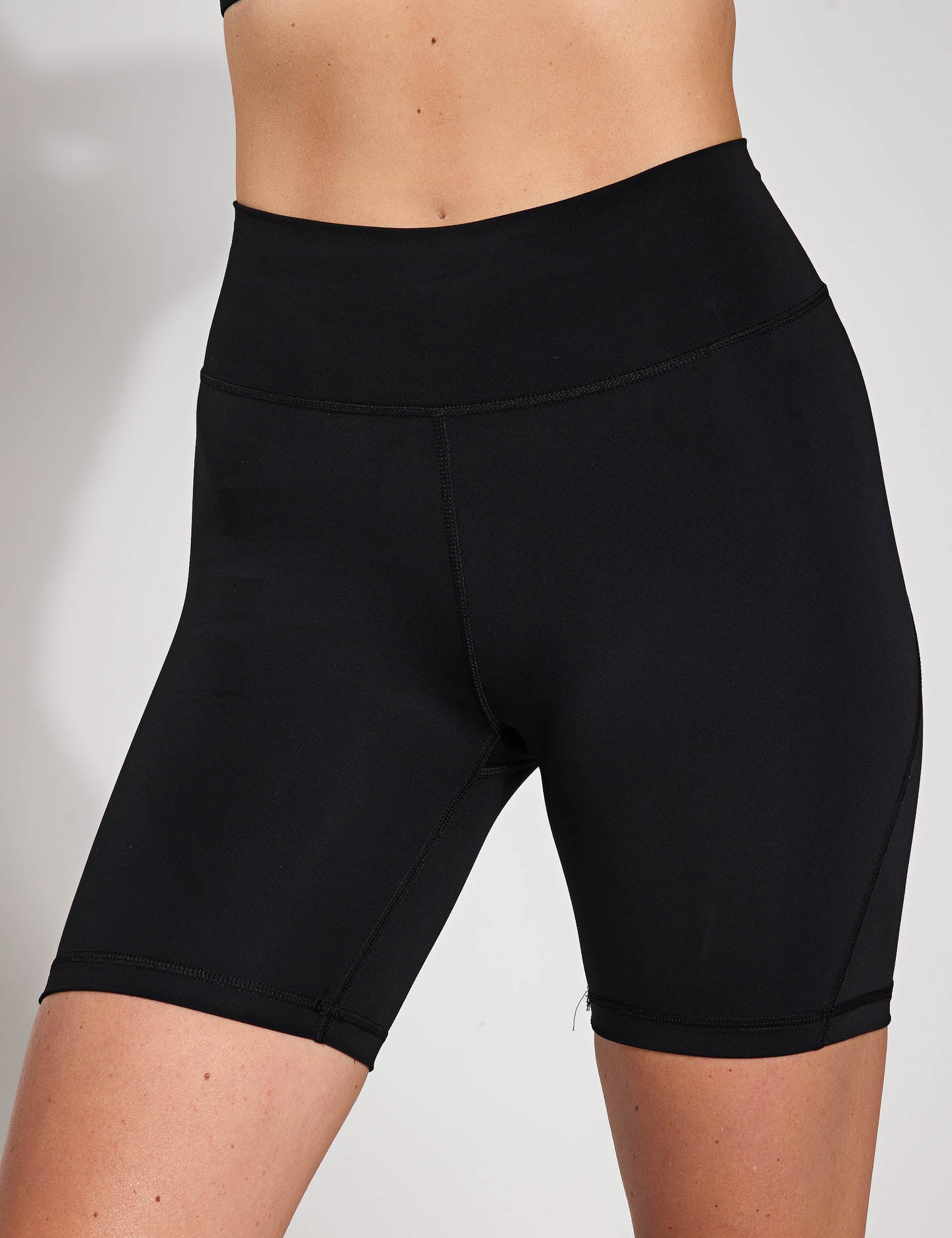 All Me Essentials 7 Inch Short Leggings for Women - Black Yoga Shorts for Workout, Running & Lounge Wear
