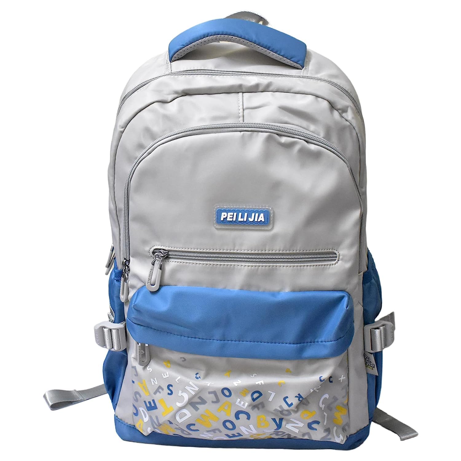 Durable Kids School Backpack for Boys & Girls - Lightweight Large Capacity Travel Backpack for College, Picnic & Outdoor Activities (Blue & Grey) - Perfect for School, Hiking & Daily Use