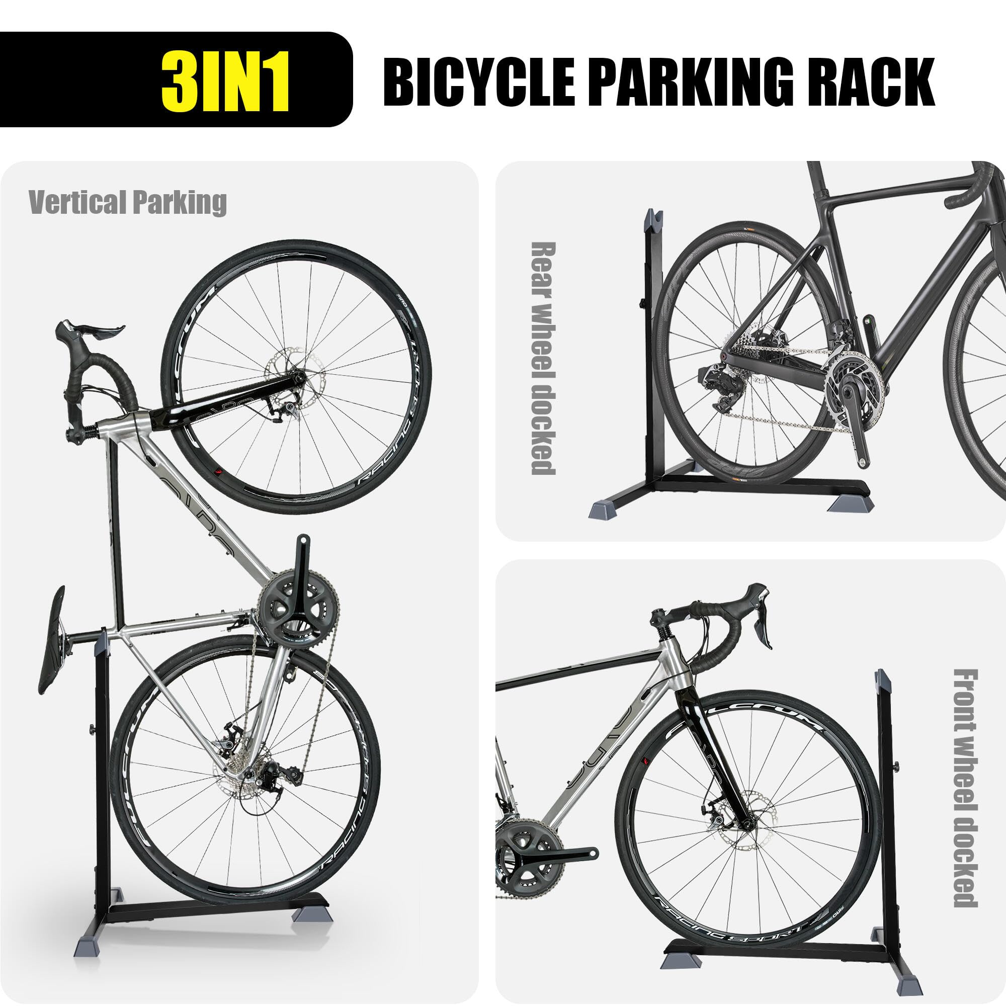 SortWise Bike Rack Garage - Heavy Duty Upright Bicycle Stand for 24