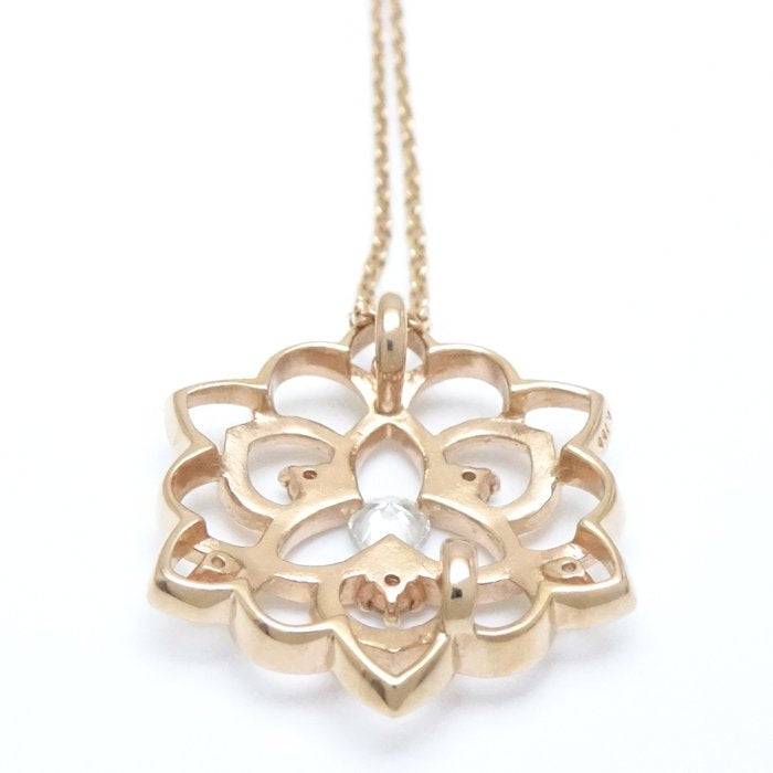 4℃ Diamond Necklace K18PG Pink Gold - Elegant Jewelry for Women, Perfect for Anniversaries, Weddings & Special Occasions