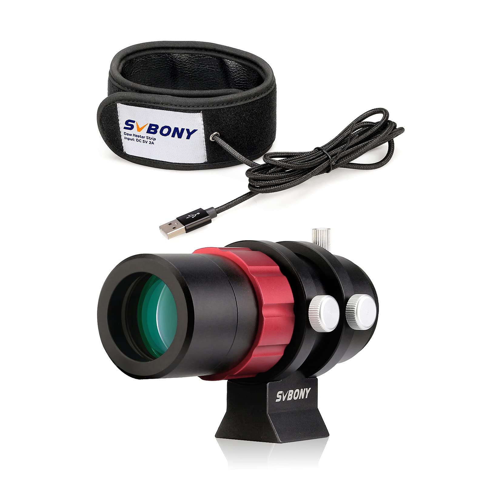 SVBONY SV165 30mm F4 Mini Guide Scope with SV172 320mm Dew Heater Strip - Compact Astronomical Telescope Accessory for Stargazing, Astrophotography & Night Sky Observation