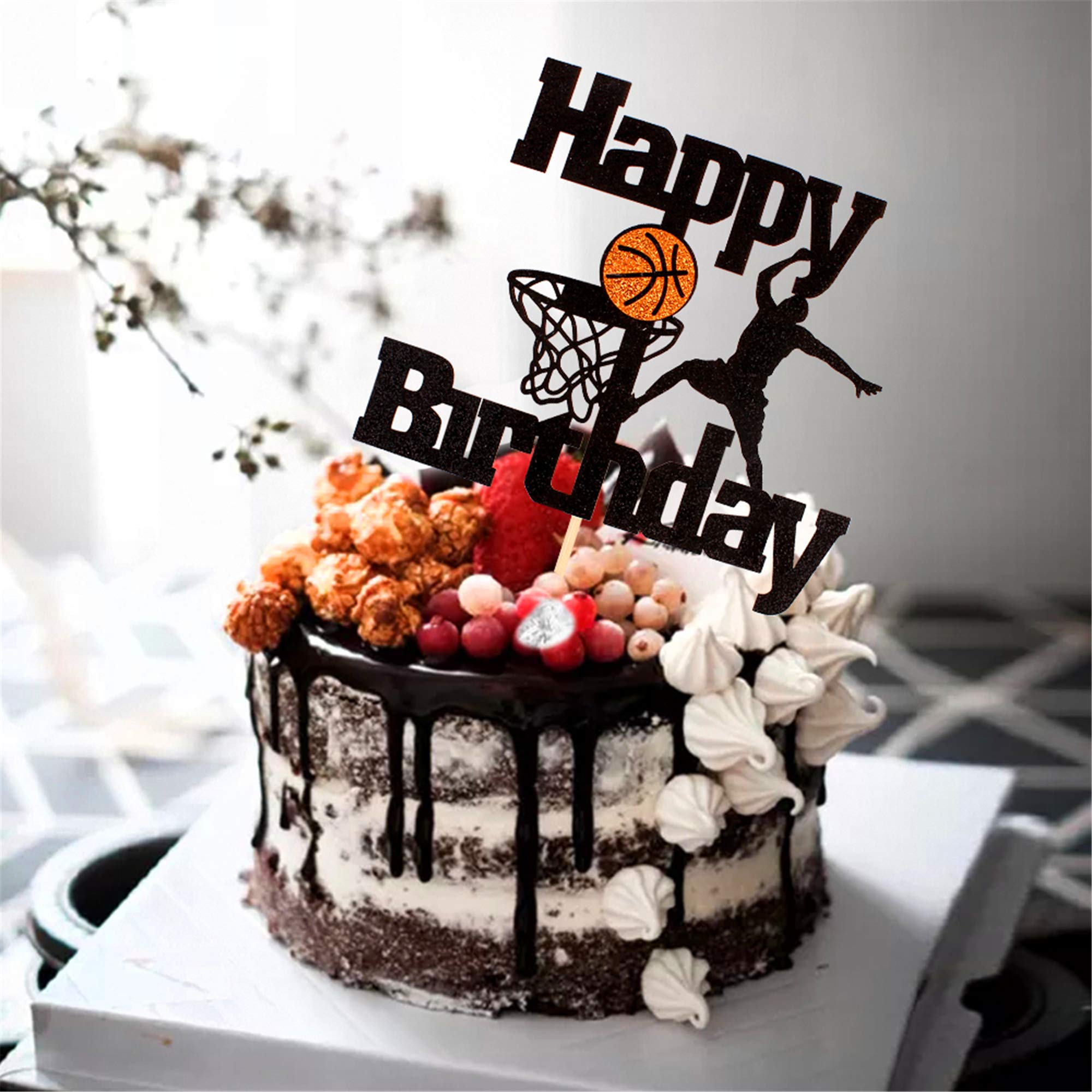 Basketball Cake Topper for Birthday Party - Men, Boys, Dads
