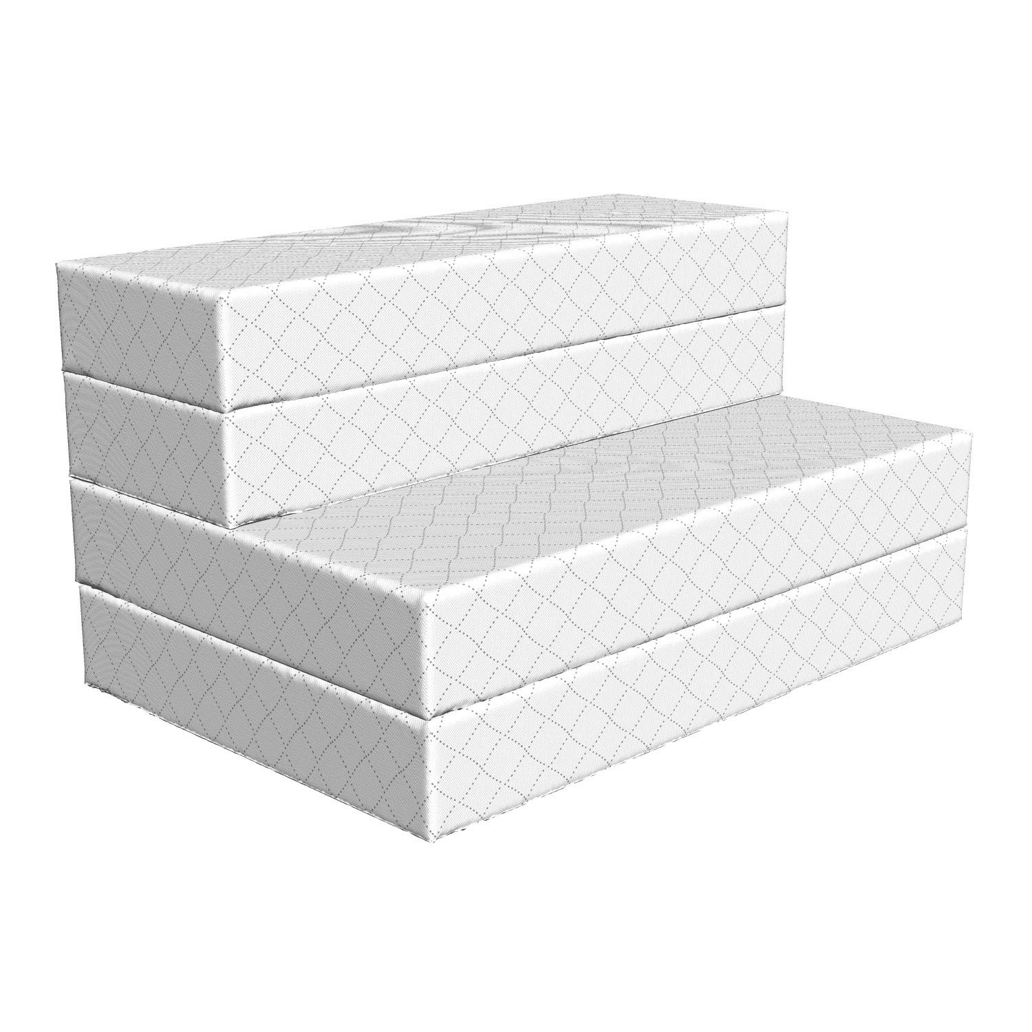 Ambesonne Geometric Foldable Mattress - Modern Dotted Squares Design, 74.8