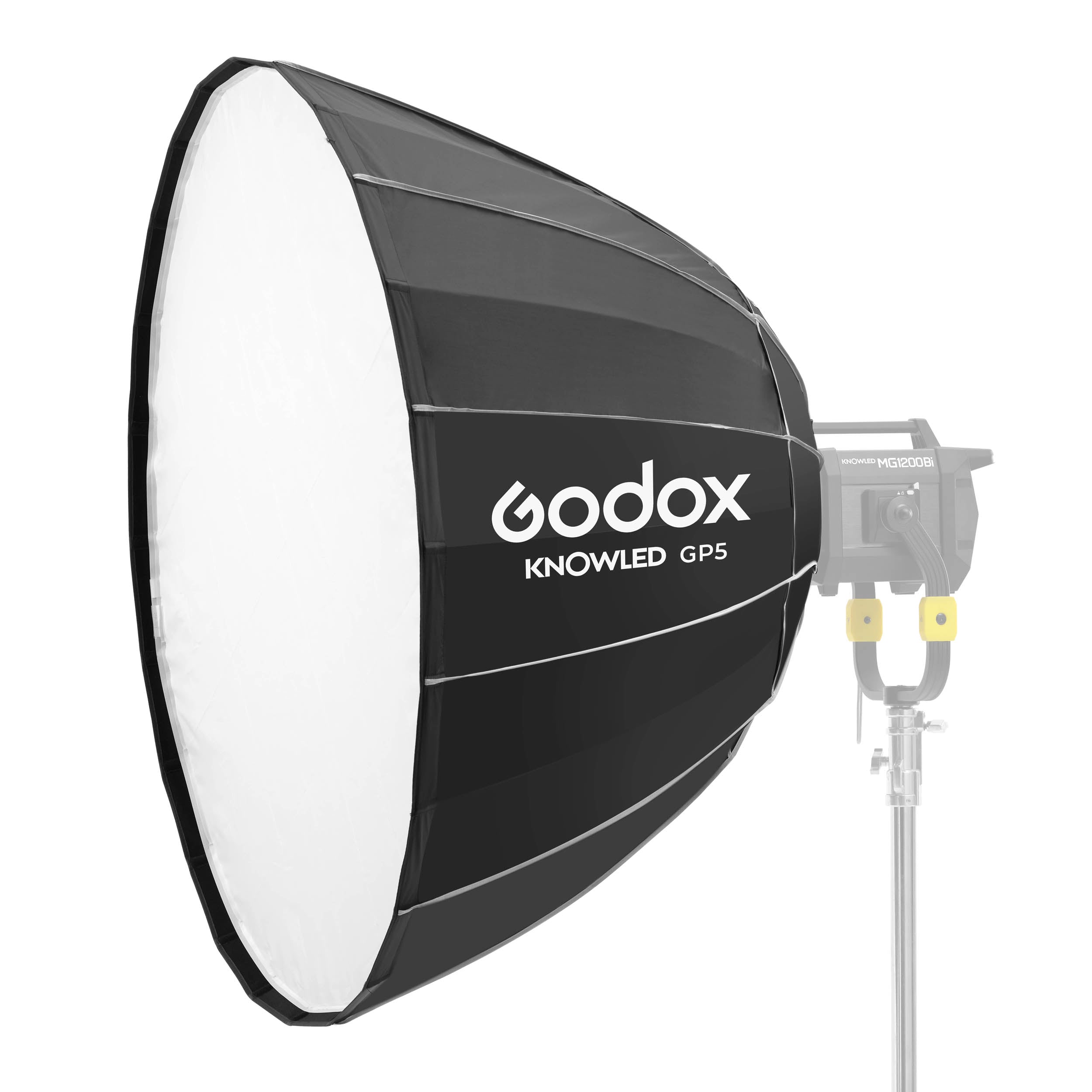 KNOWLED GP5 150cm G Mount Parabolic Softbox - Compatible with MG1200Bi & MG2400Bi Studio Lights | Perfect for Portrait, Product, and Commercial Photography