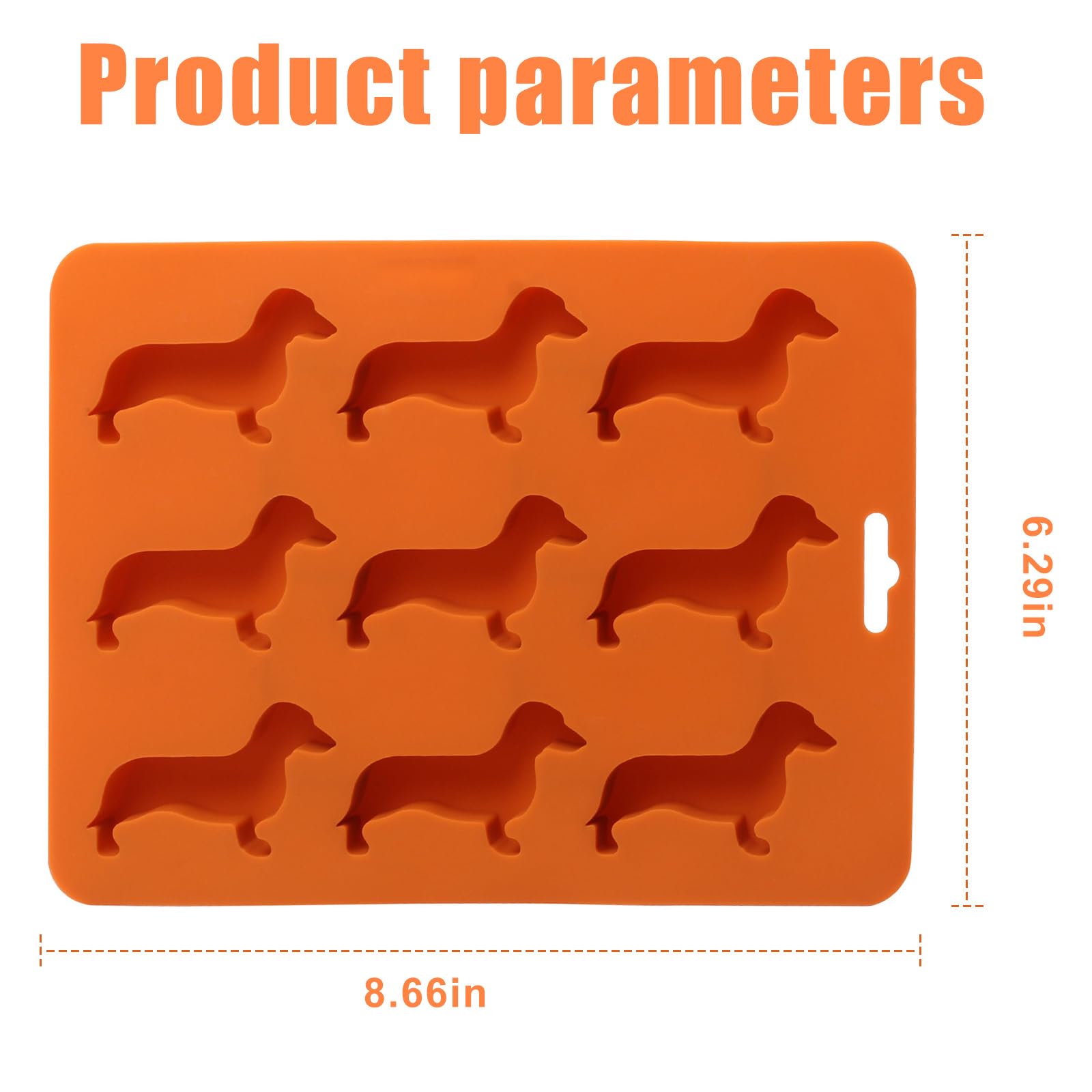 BPA-Free Silicone Dachshund Dog Shaped Ice Cube Trays - Reusable Ice Molds for Cocktails, Drinks & Candy Making - Perfect for Parties, Home Bars & DIY Treats
