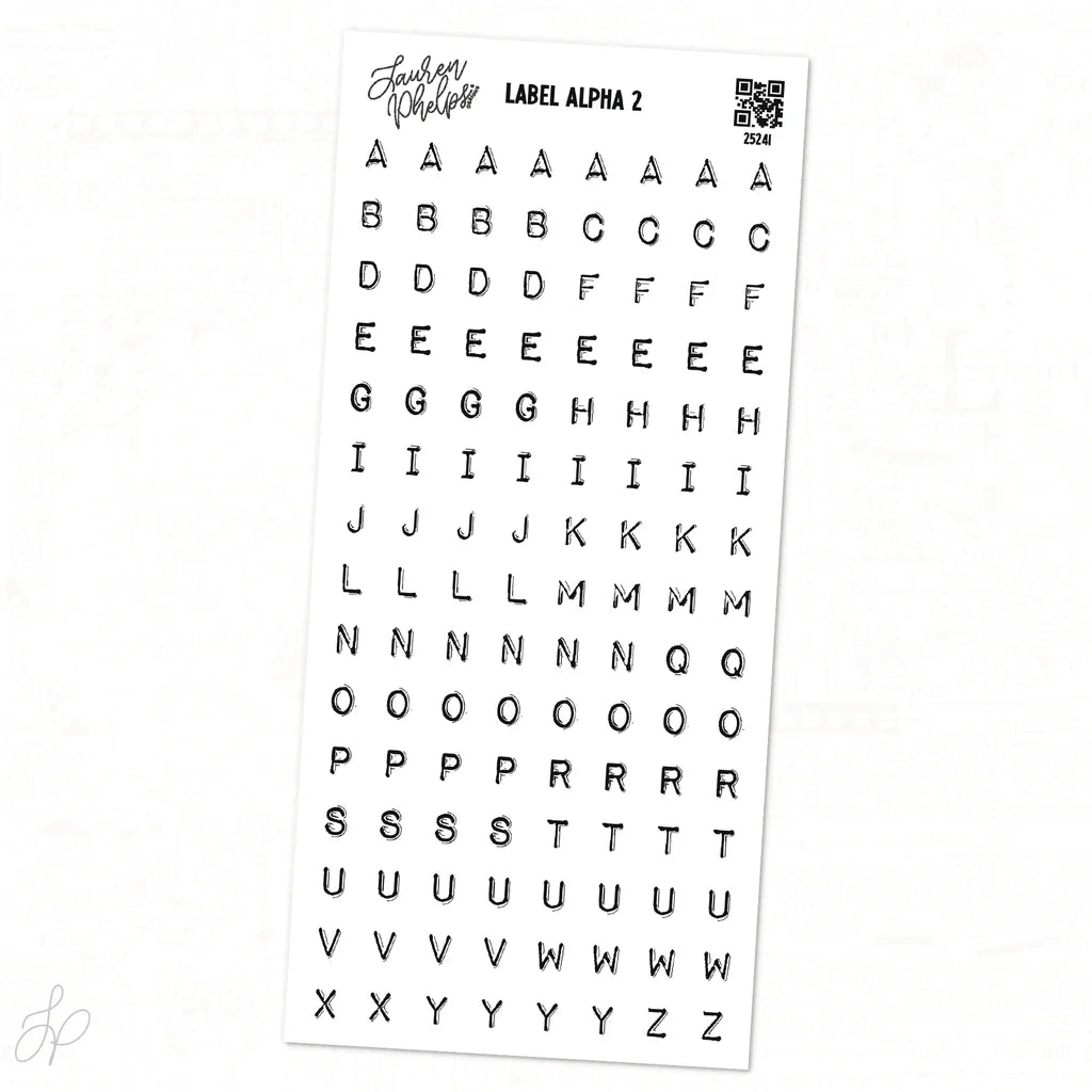 Custom Alpha White Label Letter Vinyl Sticker Sheets - Waterproof & Durable for DIY Crafts, Laptop Decals, Scrapbooking & Home Decor