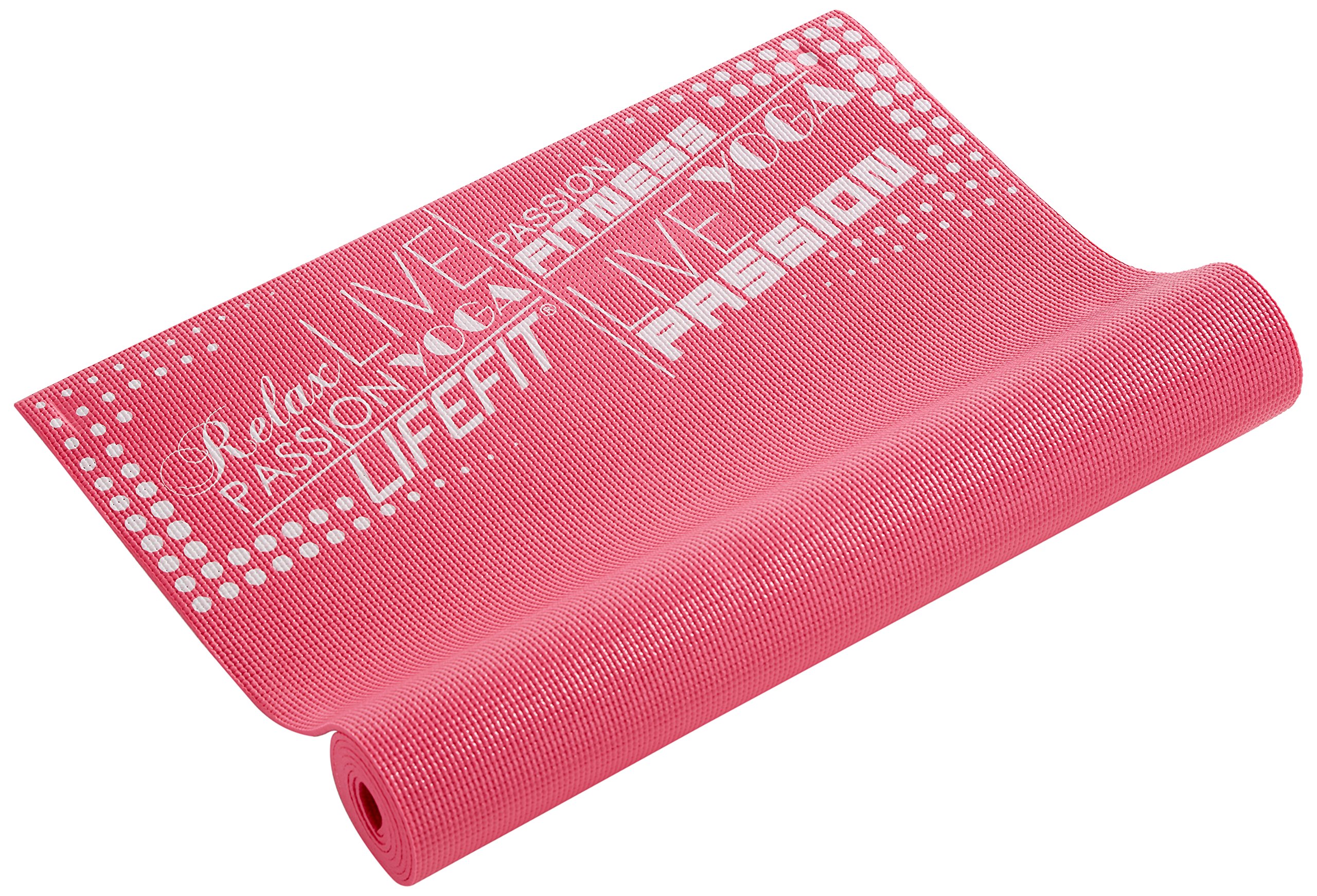Premium Non-Slip LIFEFIT Yoga Mat - Extra Thin & Lightweight for Home, Gym & Travel - Eco-Friendly TPE Material for Pilates, Meditation & Fitness Workouts