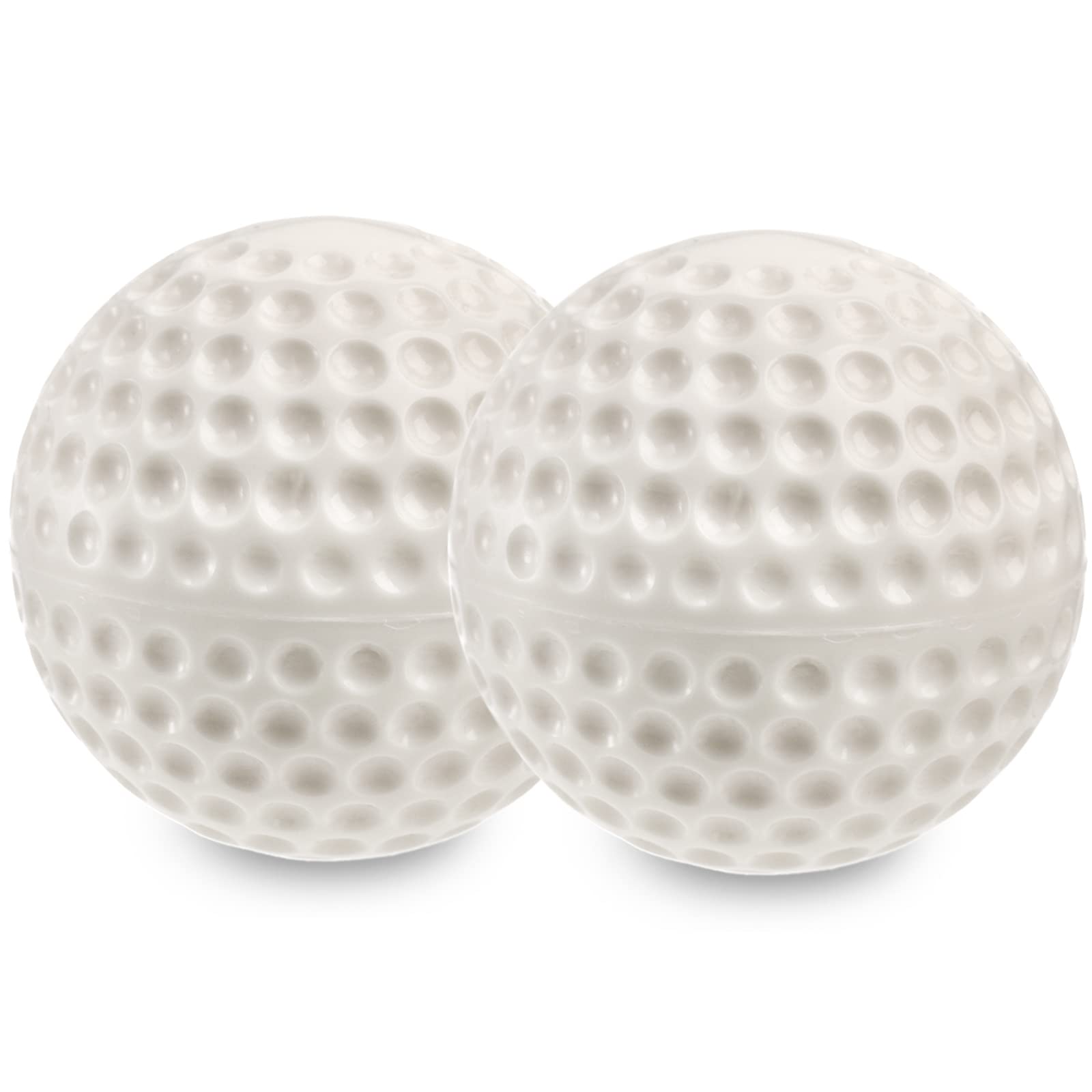 Tebery 12 Pack Green Dimpled Baseballs - 9 Inch Pitching Machine Balls for Baseball Training, Hand-Eye Coordination & Fielding Practice | Perfect for Batting Cages, Pitching Machines & Youth Baseball Practice