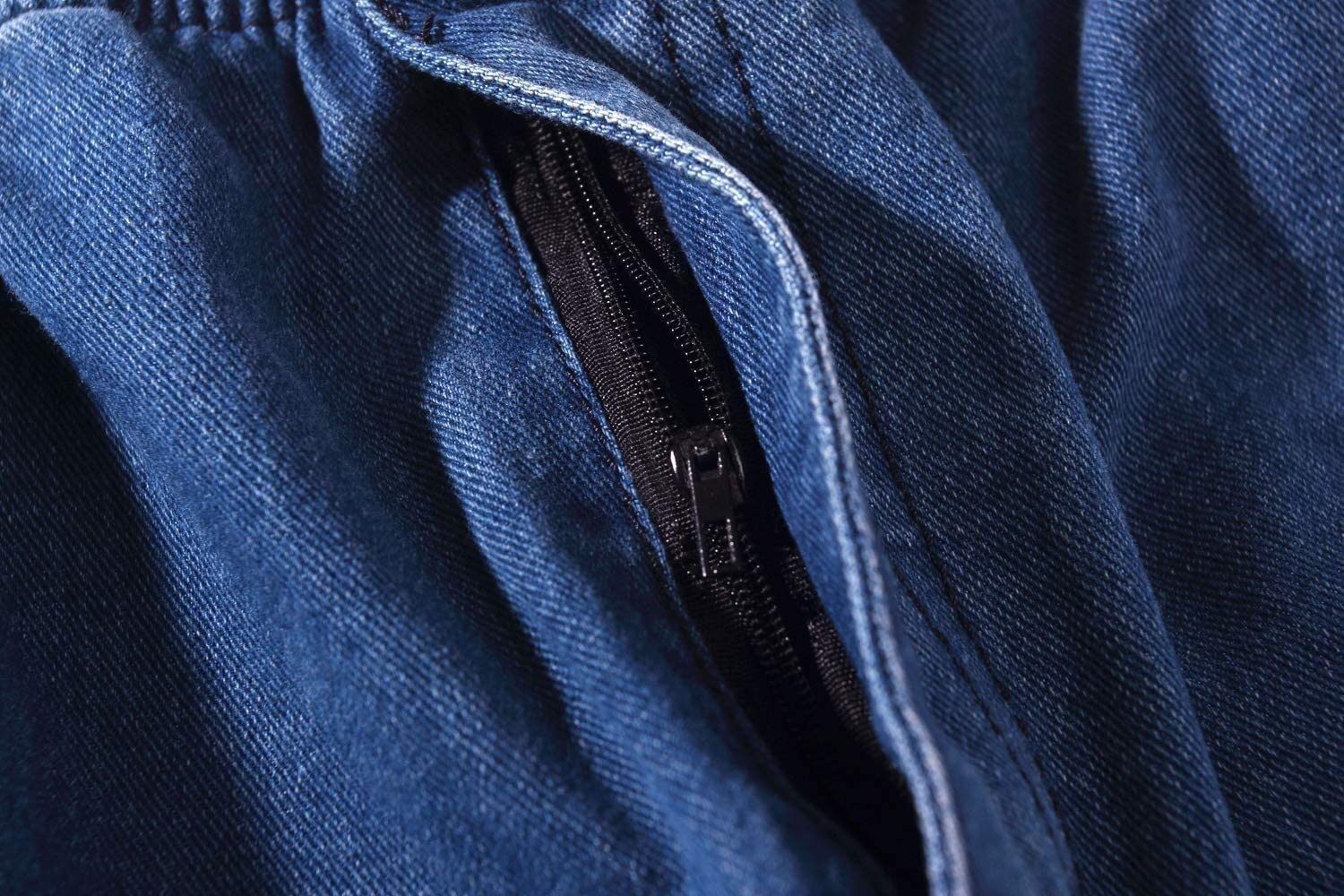 Ylingjun Men's Stretch Elastic Waist Jeans - Comfortable Loose Fit Pull On Denim Pants for Casual Wear | Perfect for Work, Travel & Everyday Use
