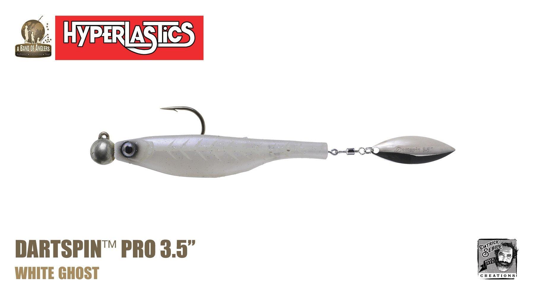 Hyperlastics Dartspin Pro Fishing Lures with Rigged Jighead - Premium Soft Plastic Baits for Bass, Walleye & Freshwater Fishing | Ideal for Casting, Trolling & Jigging Techniques