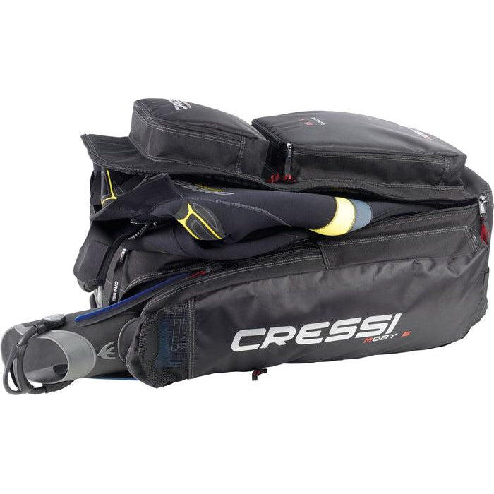 Cressi Moby 5 Trolley Bag - Lightweight Waterproof Diving Gear Travel Bag for Scuba Equipment | Perfect for Beach Trips, Pool Parties & Water Sports Adventures