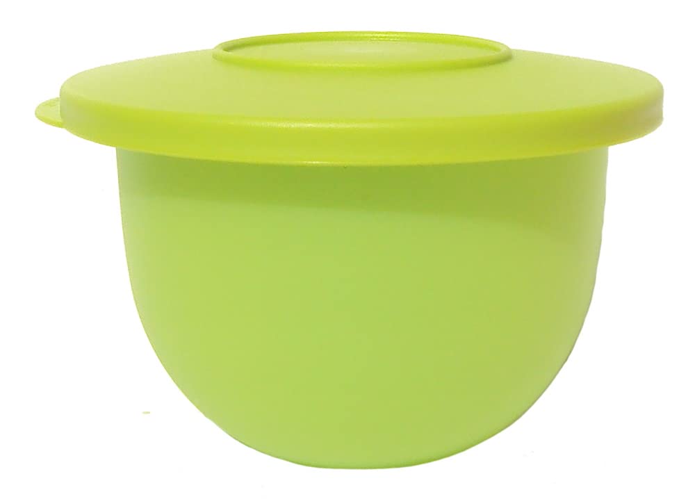 Tupperware Impression Small 2.5 Cup Mixing Bowl in Parrot Green - Durable Food Storage Container for Baking, Meal Prep & Leftovers | Microwave & Dishwasher Safe Kitchen Essential