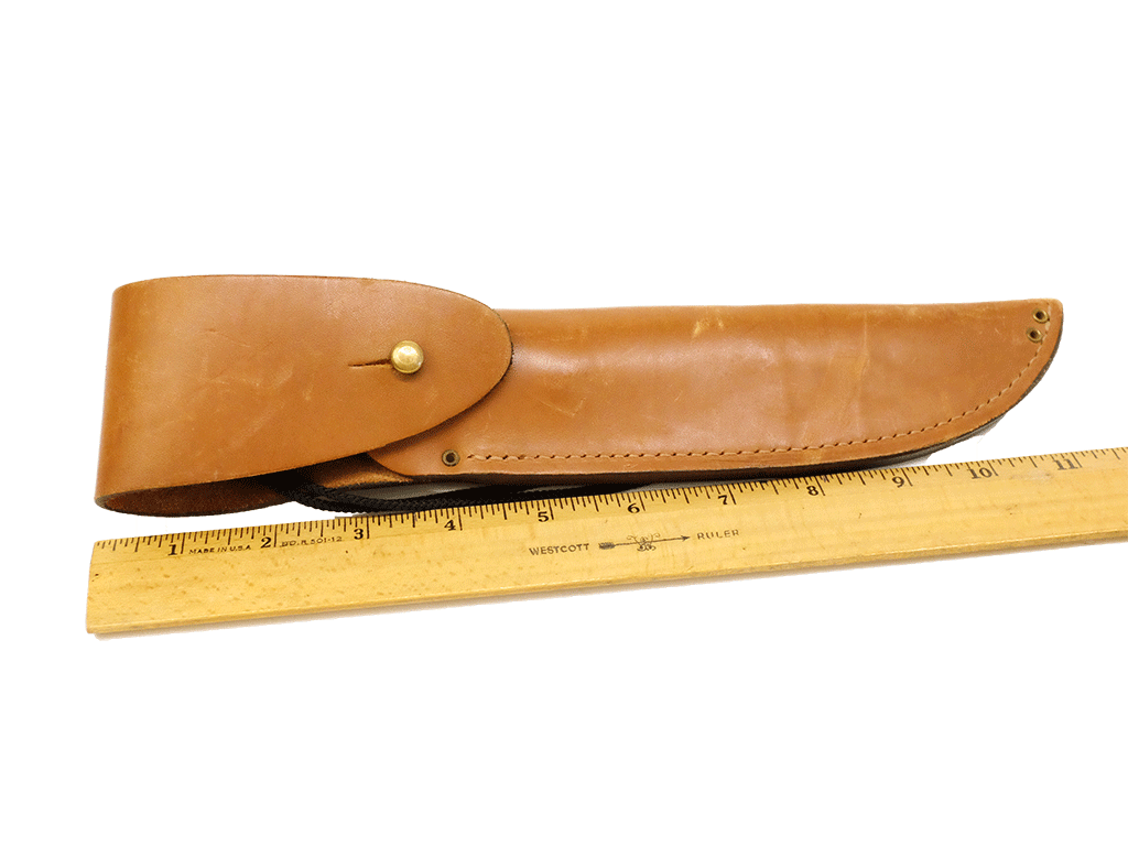 Premium Grohman #4s Stainless Steel Survival Knife - 5.5 Inch Sharp Blade with Genuine Leather Sheath - D.H. Russell Canadian Belt Knife for Outdoor Camping, Hunting & Bushcraft Adventures