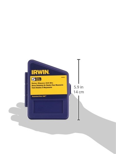 Irwin Tools 5026024 Slow Spiral Flute Rotary Drill Bit for Masonry - High Performance Masonry Drill Bit for Concrete, Brick & Stone - Perfect for DIY Projects, Home Renovations & Construction Work