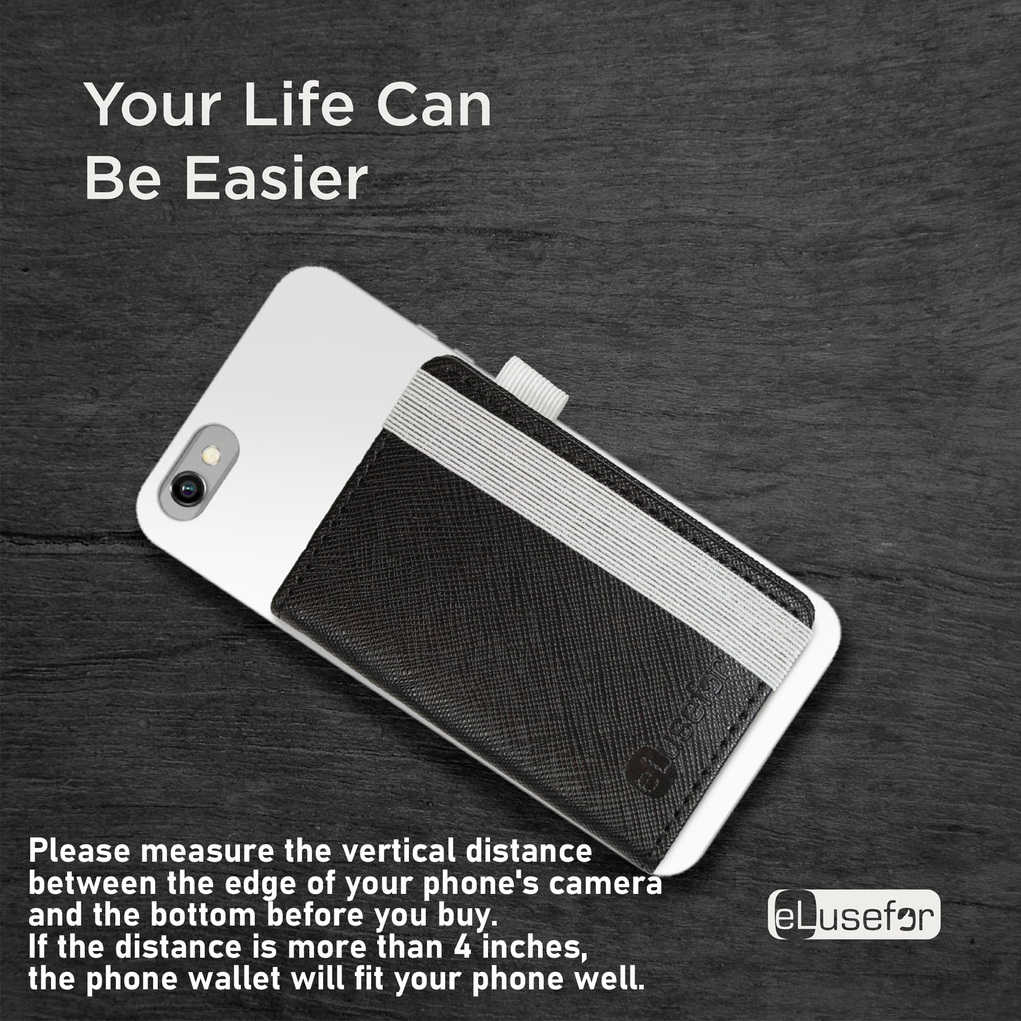 Stick-On Phone Wallet for iPhone & Android | 6-Card Holder with Stand - Waterproof & Travel-Friendly - Turquoise for Daily Use