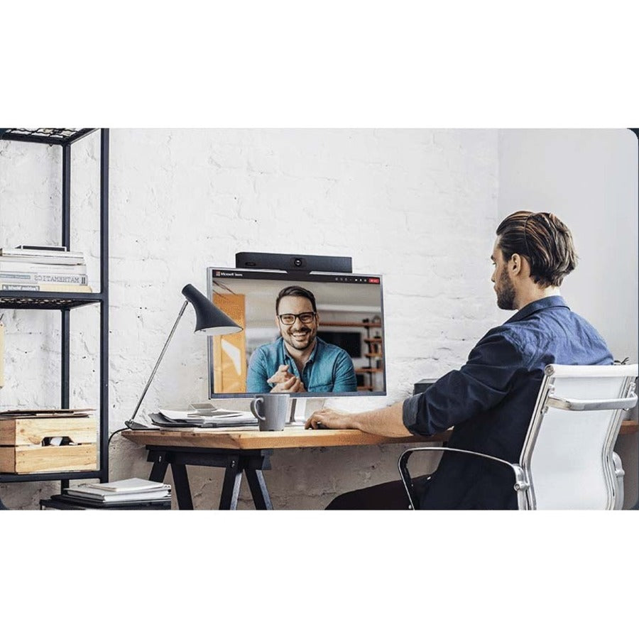 1206611 All-in-One USB Video Bar for Small & Medium Rooms - Perfect for Home Office, Conference Calls & Online Meetings