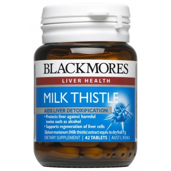 Blackmores Milk Thistle Capsules - Liver Support & Detox Supplement for Adults - Natural Antioxidant for Liver Health - Perfect for Post-Party Recovery & Daily Wellness