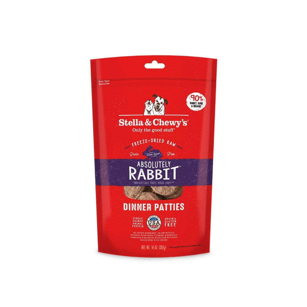 Stella & Chewy's Freeze-Dried Raw Dinner Patties for Dogs - 14oz & 25oz Sizes | Grain-Free, High-Protein, Complete Nutrition for Healthy Digestion | Perfect for Small & Large Breeds, Travel & Training Treats