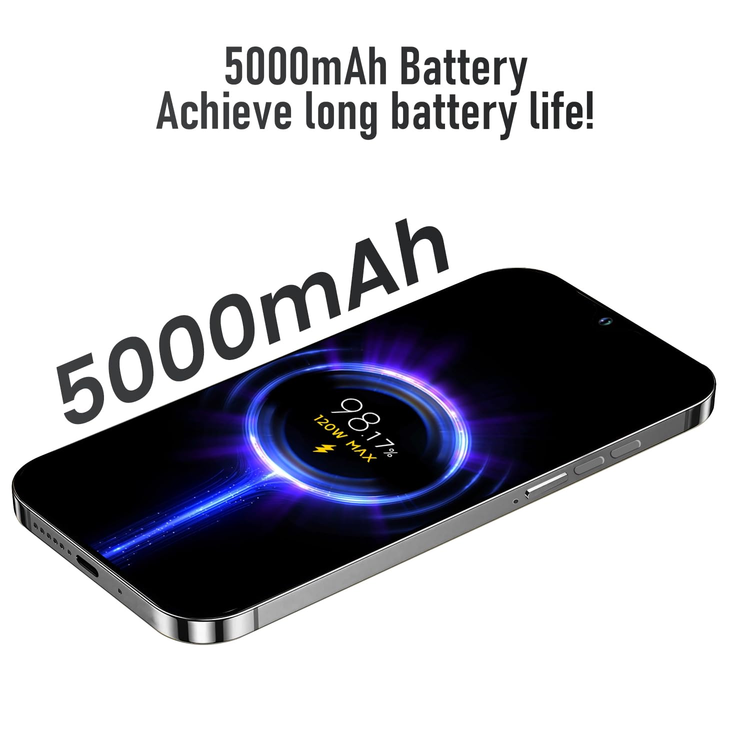 Unlocked A14 Pro Max Android Smartphone - 6GB RAM 256GB Storage, 24MP+50MP Dual Camera, 5000mAh Long Battery Life, 6.8
