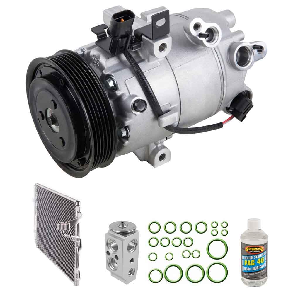 2015-2017 Kia Forte AC Kit with Compressor, Condenser & Drier - 61-98896R6 | Complete A/C System Replacement | Perfect for Summer Cooling & Auto Repair