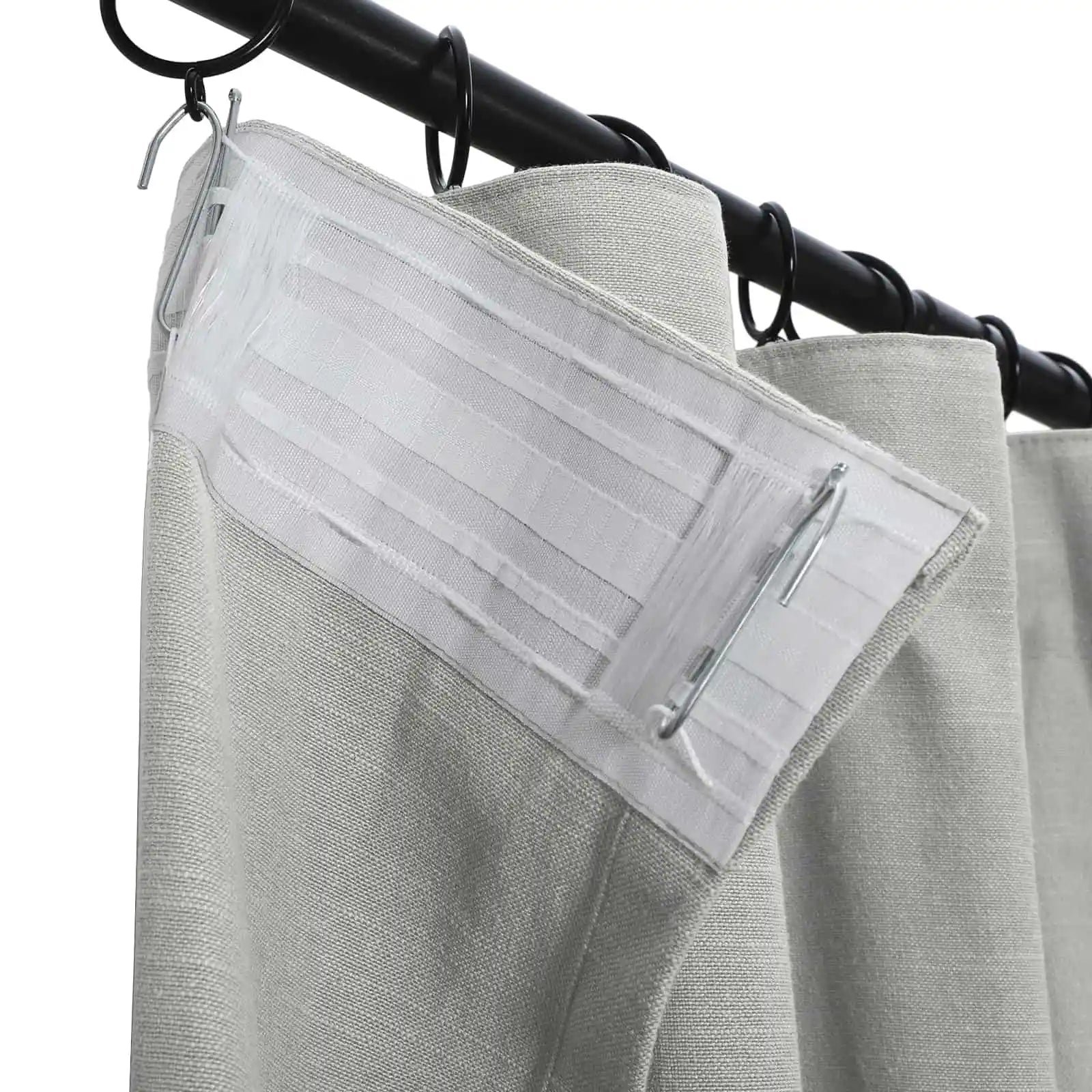 Luxury Linen Cotton Curtains - Soft Top Blackout Drapes for Living Room & Bedroom - Elegant Window Treatments for Home Decor