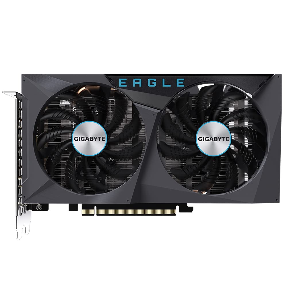 Gigabyte NVIDIA GeForce RTX 3050 EAGLE OC 8GB GDDR6 128-bit PCIe 4.0 Gaming Graphics Card - 1792MHz Boost Clock, HDMI 2.1, DisplayPort 1.4, NVIDIA Ampere Architecture - Perfect for 1080p Gaming, Streaming & Content Creation
