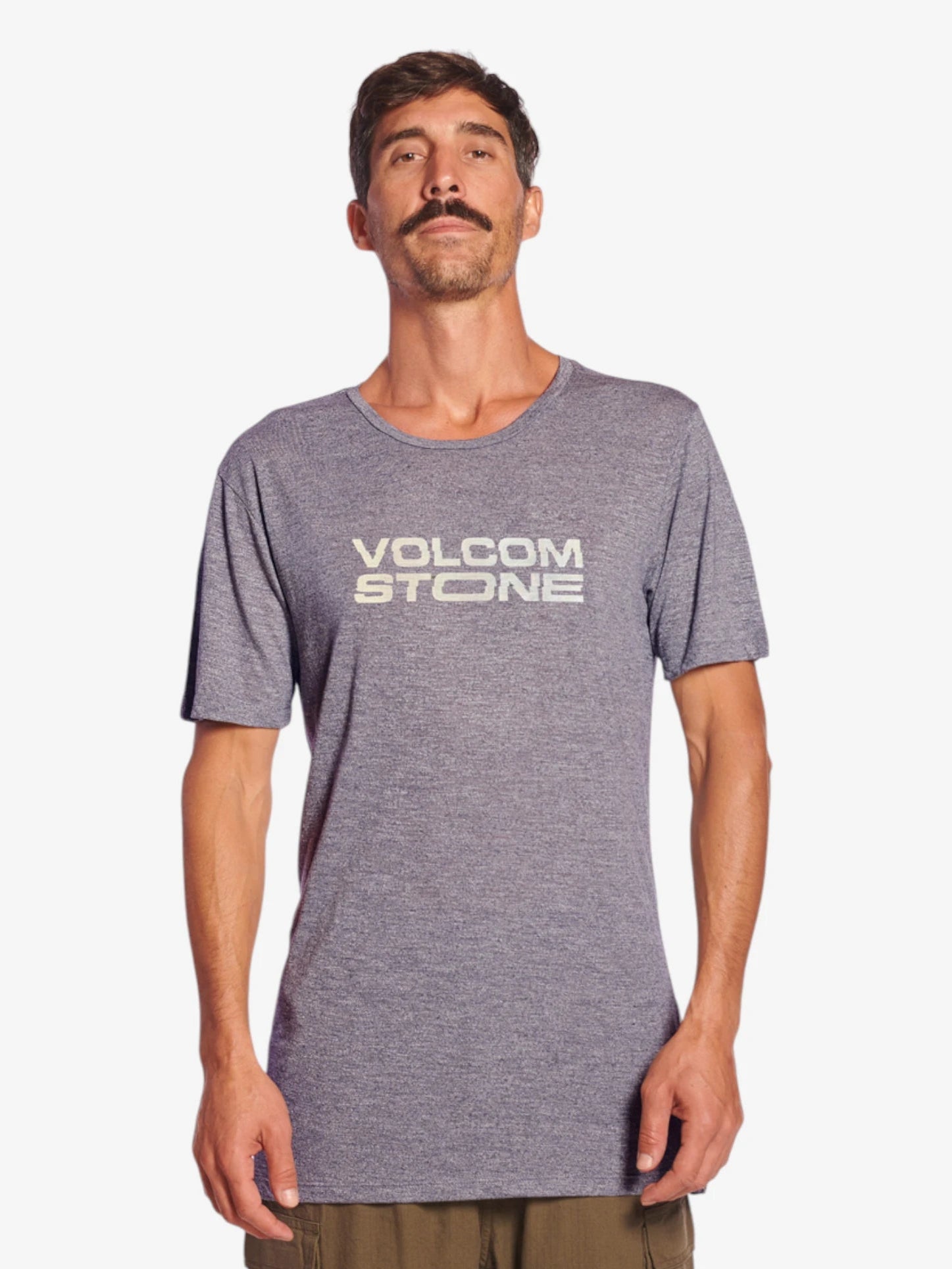 Volcom Euroslash Pro Tech Dark Gray T-Shirt - Men's Performance Tee for Surfing, Skateboarding & Outdoor Activities