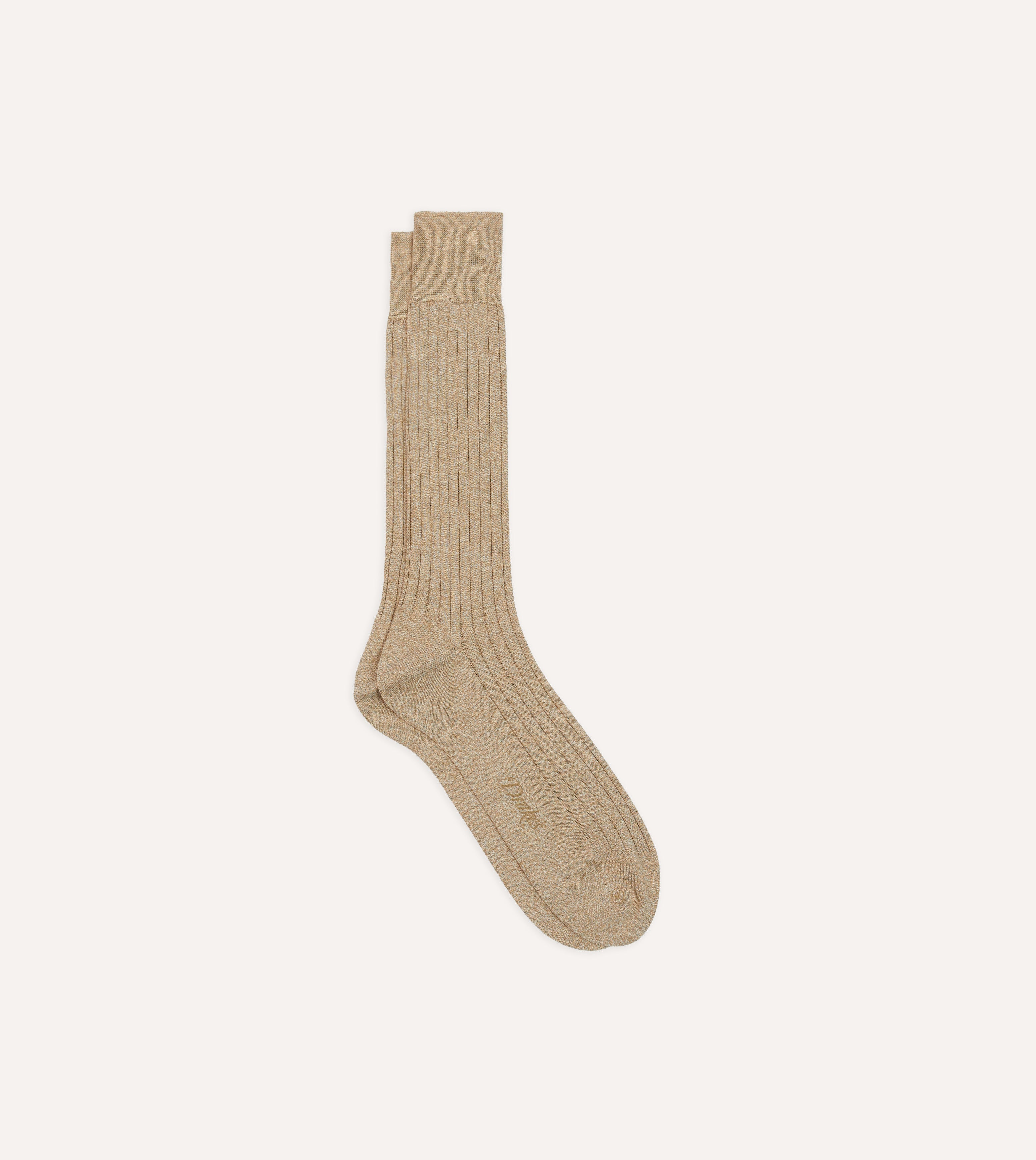 Comfortable Oatmeal Cotton Mid Calf Socks for Women & Men - Soft Breathable Everyday Socks for Work, Hiking & Casual Wear