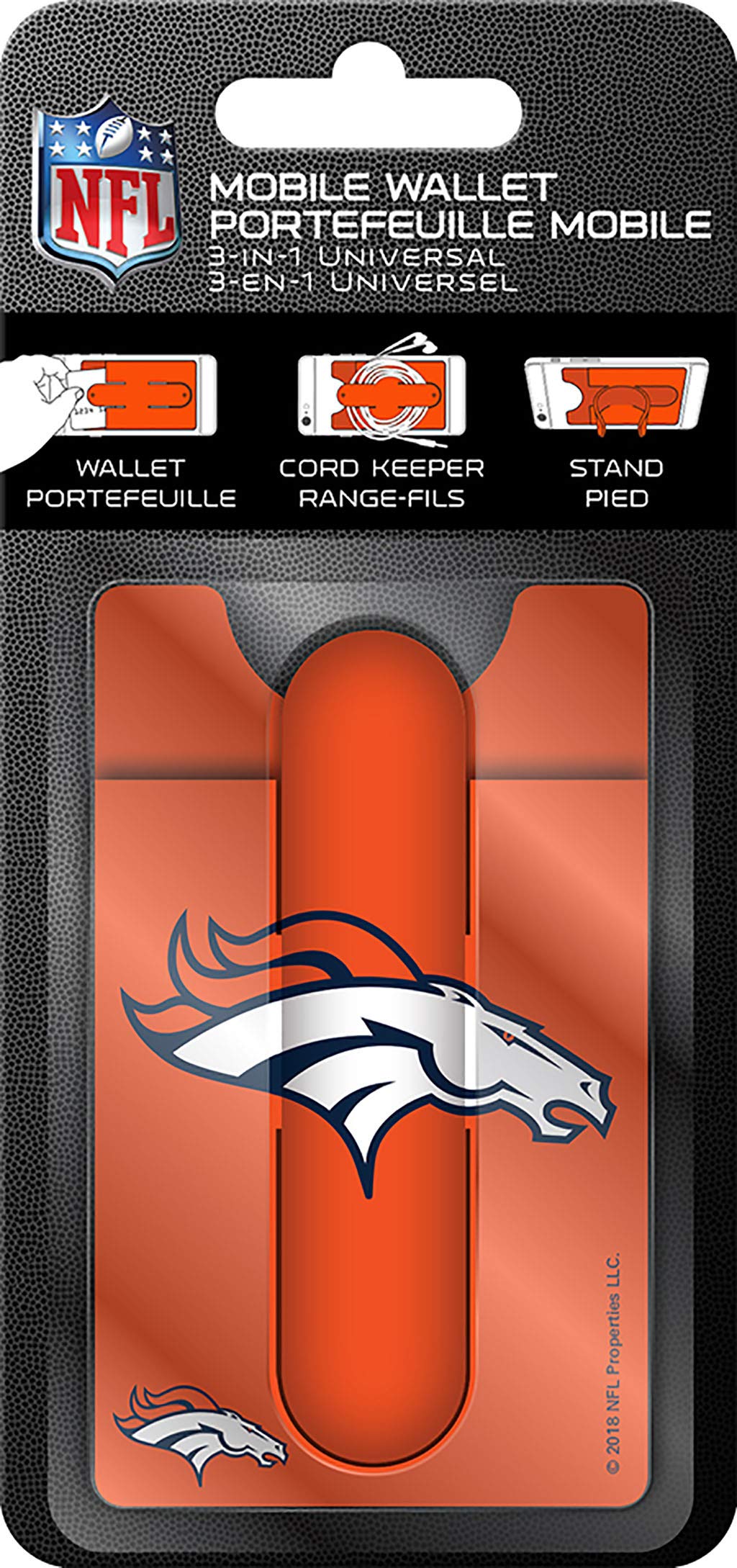Denver Broncos NFL Mobile Wallet - Slim RFID Blocking Credit Card Holder for Men & Women | Perfect for Game Day, Travel, and Everyday Use