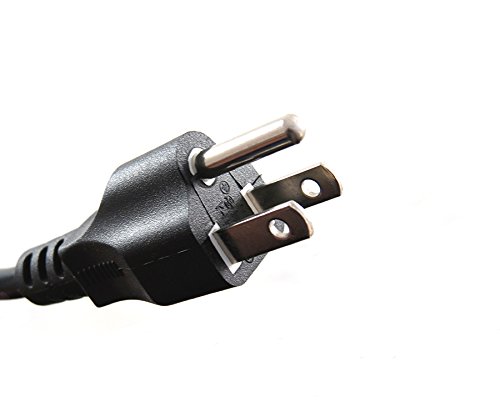 12 Ft 3-Prong AC Power Cord for Computers, TVs, Printers - Compatible with Samsung, LG, Sony, Panasonic, Philips, Acer, Asus & More - Perfect for Home Office, Gaming Setup & Entertainment Systems