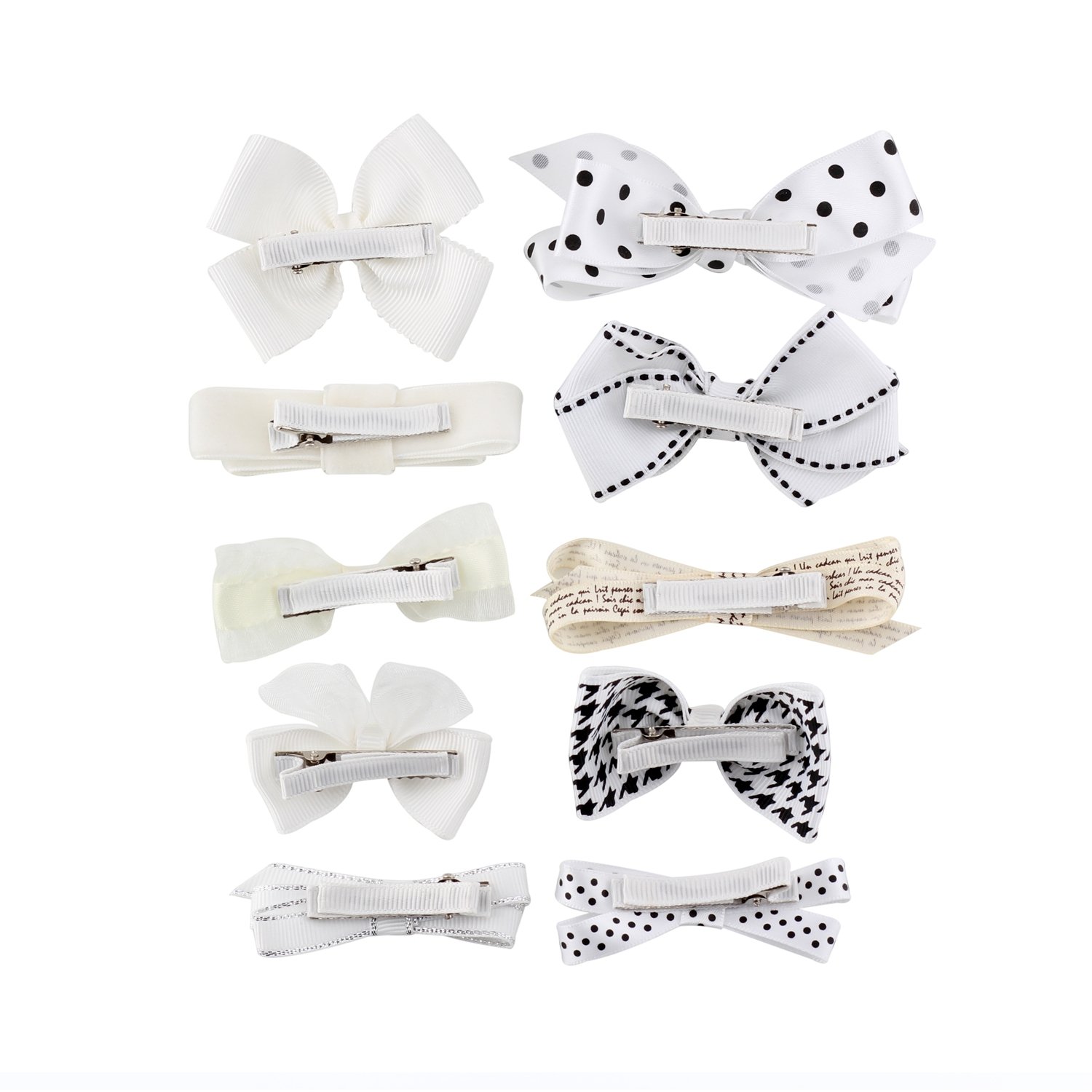 Adorable Baby Girls Hair Bows & Barrettes Set with Hair Bow Holder - Perfect for Toddler Outfits, Birthday Parties & Photo Shoots