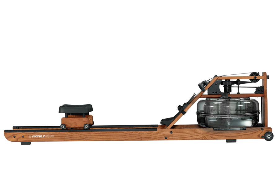 FluidRower Viking 2 Plus Rowing Machine - Premium Brown Home Fitness Equipment for Full Body Workout | Perfect for Home Gym, Cardio Training & Indoor Rowing Exercise