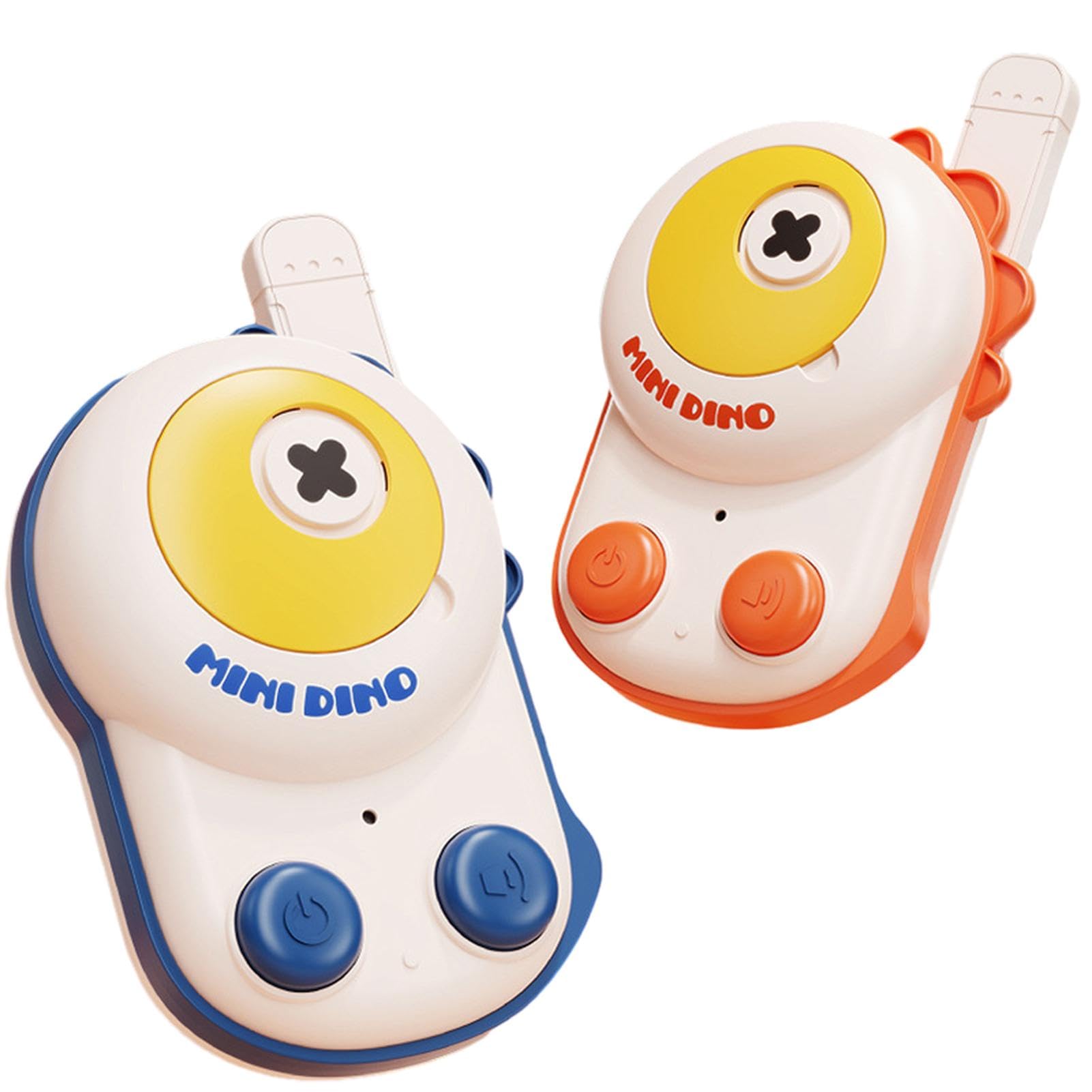 Dinosaur Walkie Talkies for Kids - 2 Pack Reusable Two-Way Radios, Outdoor Adventure Toys for Boys & Girls - Perfect for Birthday, Christmas Gifts, Camping, Hiking & Backyard Play