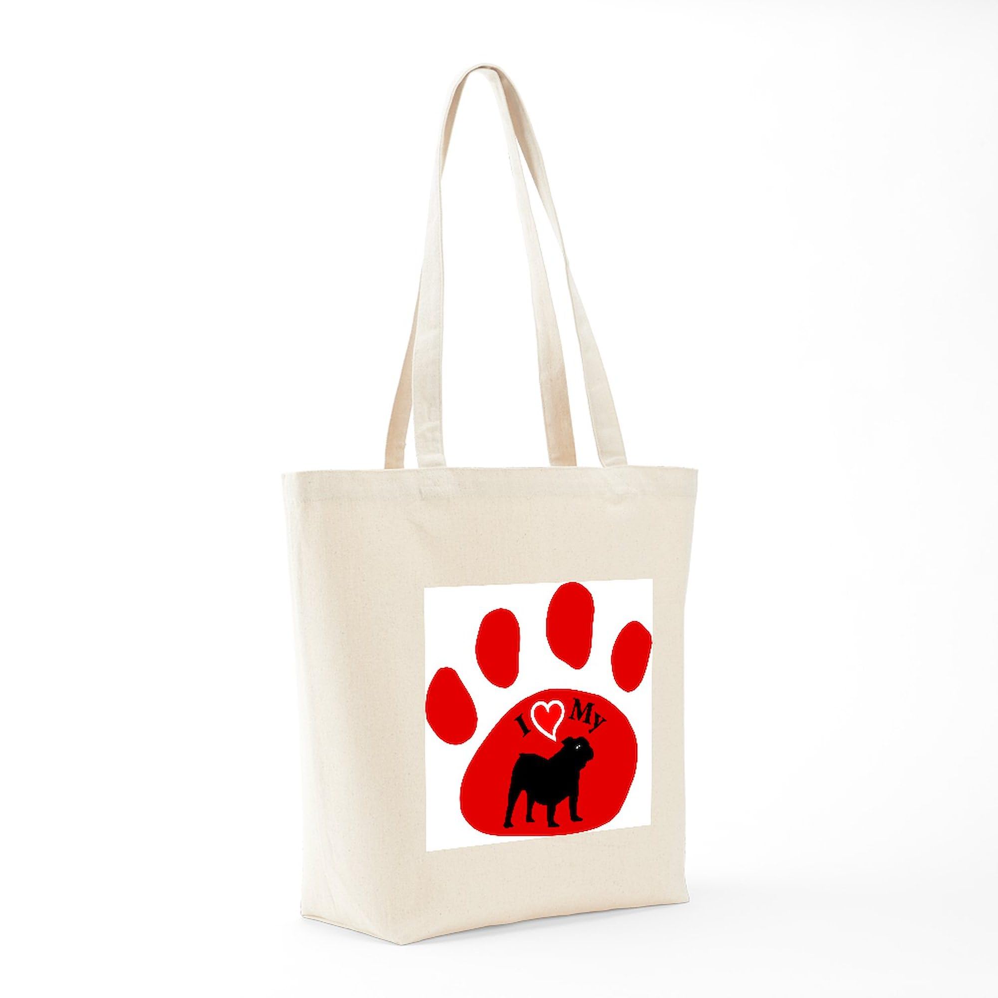 Old English Bulldog Canvas Tote Bag - Natural Reusable Shopping Bag for Groceries, Beach & Daily Use | Eco-Friendly Cotton Tote