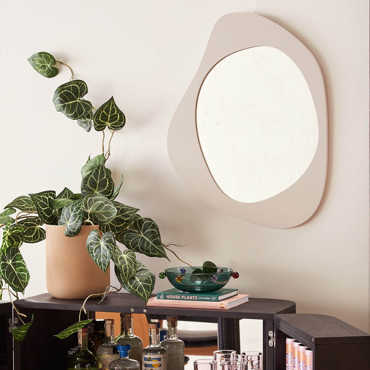 Aura Mirror (50 x 65cm) - Elegant Wall Decor for Living Room, Bedroom & Office | Feng Shui Home Accessories | Perfect for Meditation Spaces & Yoga Studios