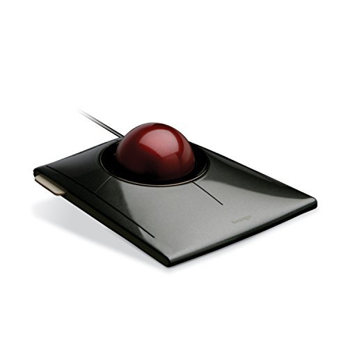 Kensington SlimBlade Trackball Mouse - Wired, Black for Office & CAD Design