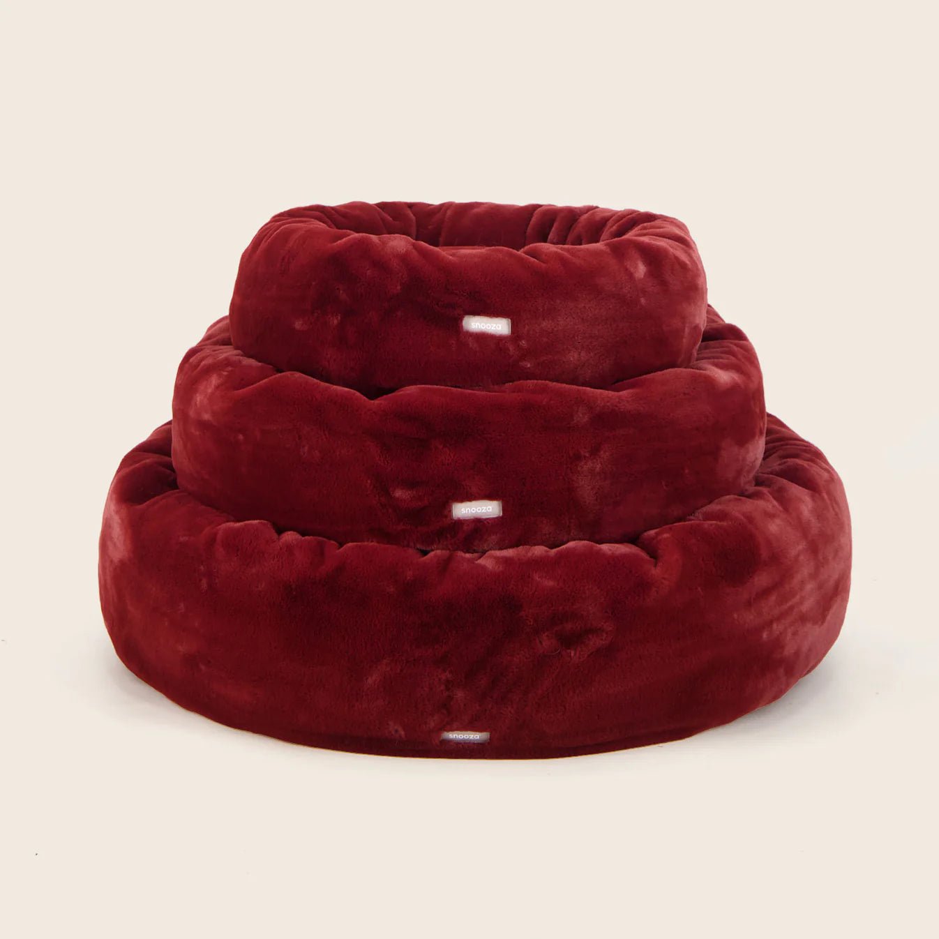 Premium Orthopedic Dog Bed for Large Dogs - Plush Luxe Cuddler Pet Bed with Removable Washable Cover - Perfect for Living Room, Bedroom & Pet-Friendly Spaces (Plum)