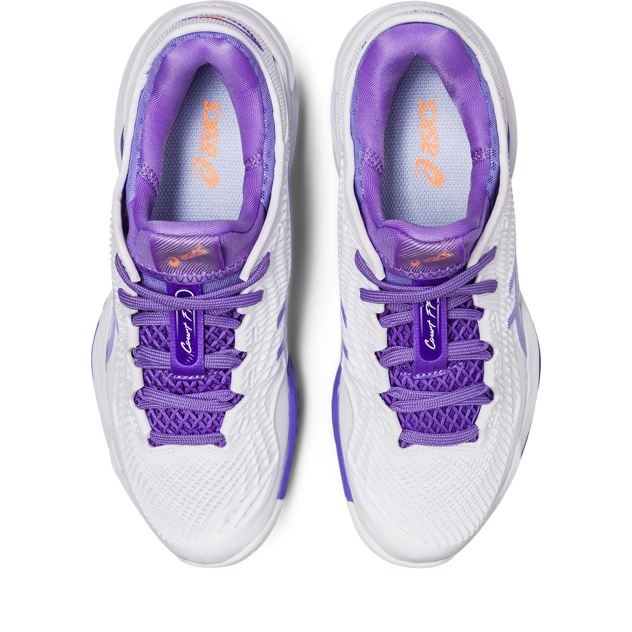 ASICS Court FF 3 Women's Tennis Shoes - White/Purple | High-Performance Indoor & Outdoor Court Shoes for Women | Perfect for Tennis, Pickleball & Volleyball Players