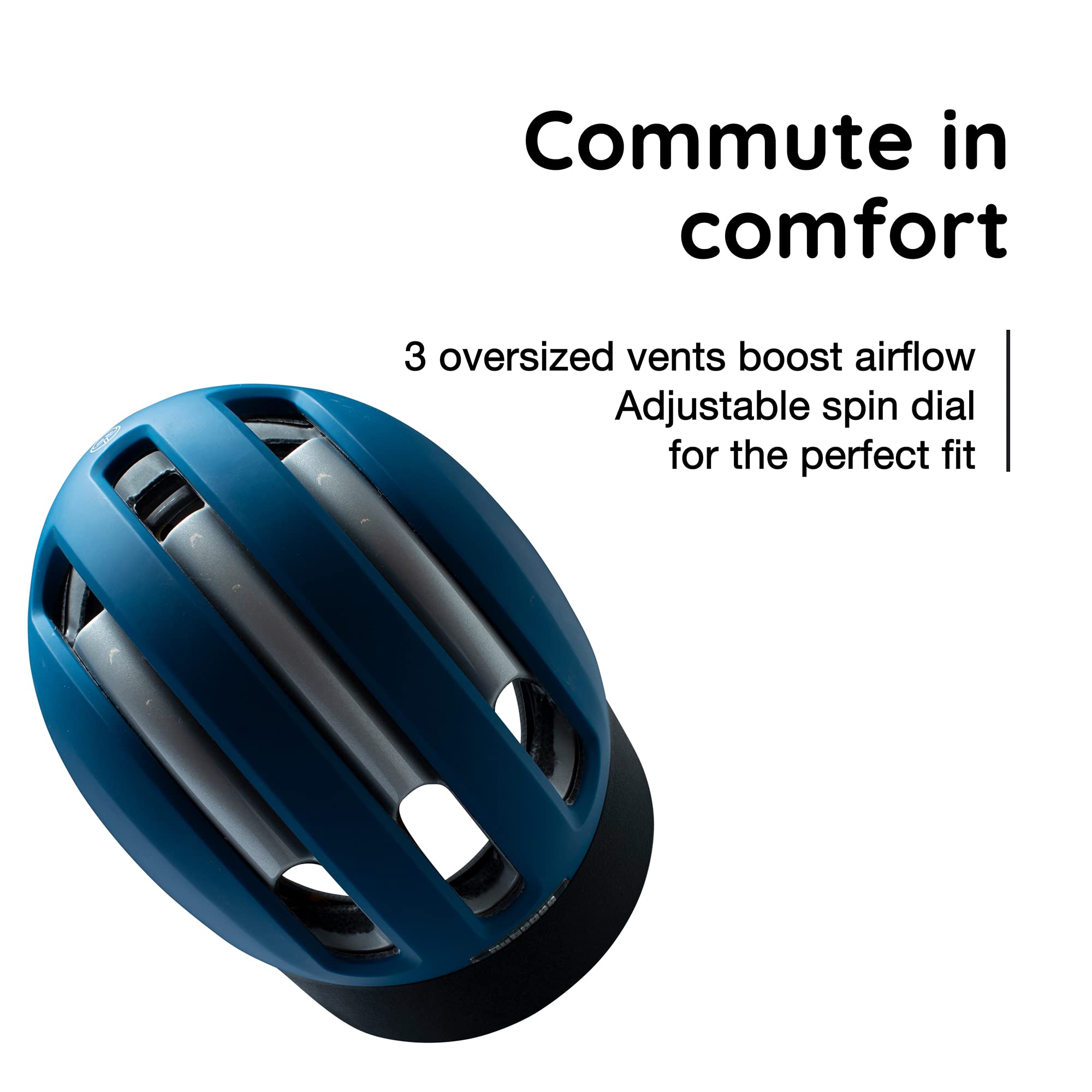 Nutcase VIO Bike Helmet with LED Lights & MIPS Protection - Lightweight Adult Cycling Helmet for Road Biking, Commuting & Urban Safety - Navy Blue Small/Medium (54-58cm) - Perfect for Night Rides & City Cycling
