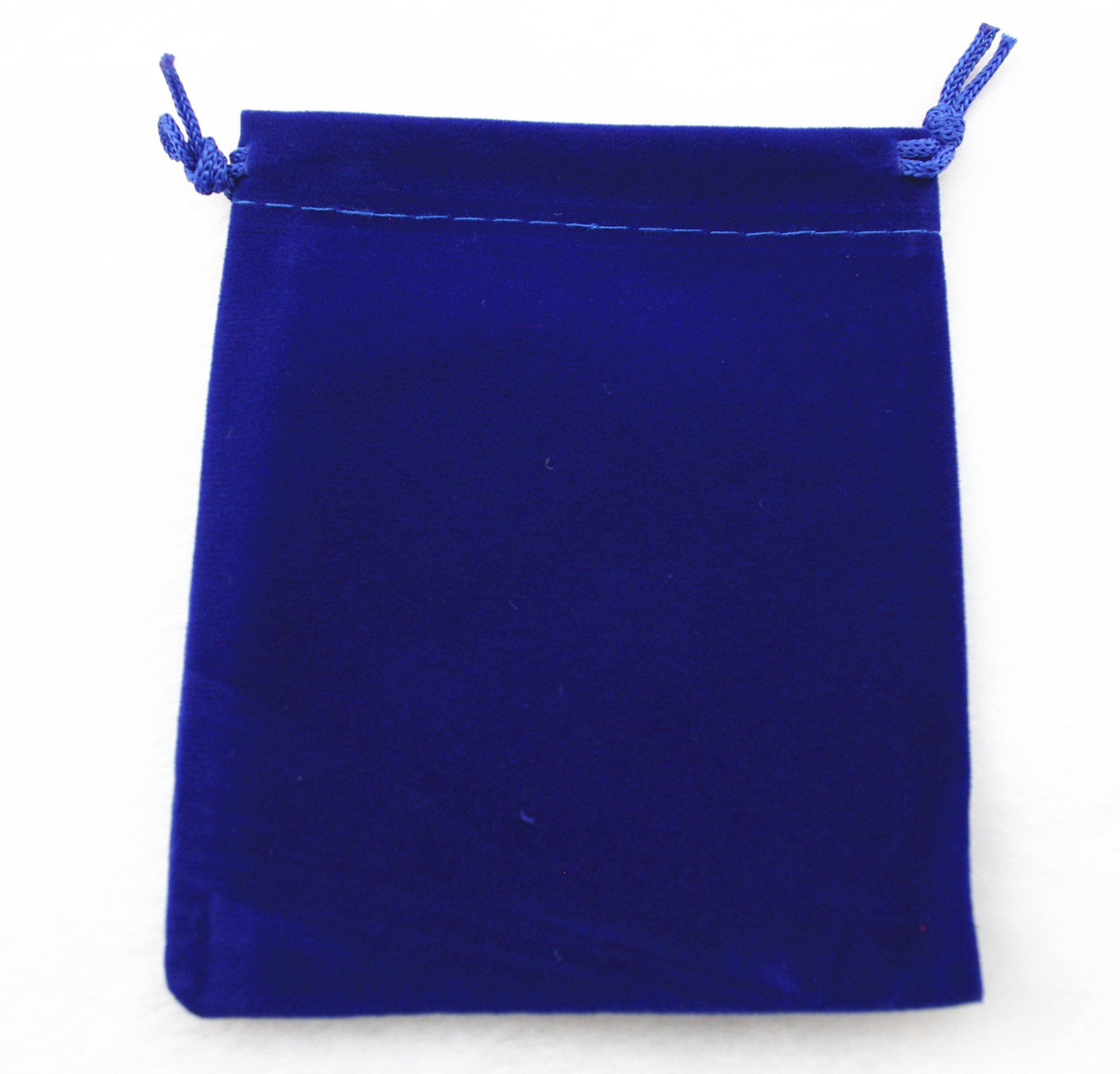 25 Pack Velvet Drawstring Jewelry Pouches 6x4 Inches - Premium Gift Bags for Jewelry, Candy, Pins, Party Favors, Birthday Treats (Royal Blue) - Perfect for Wedding Favors, Bridesmaid Gifts & Holiday Presents
