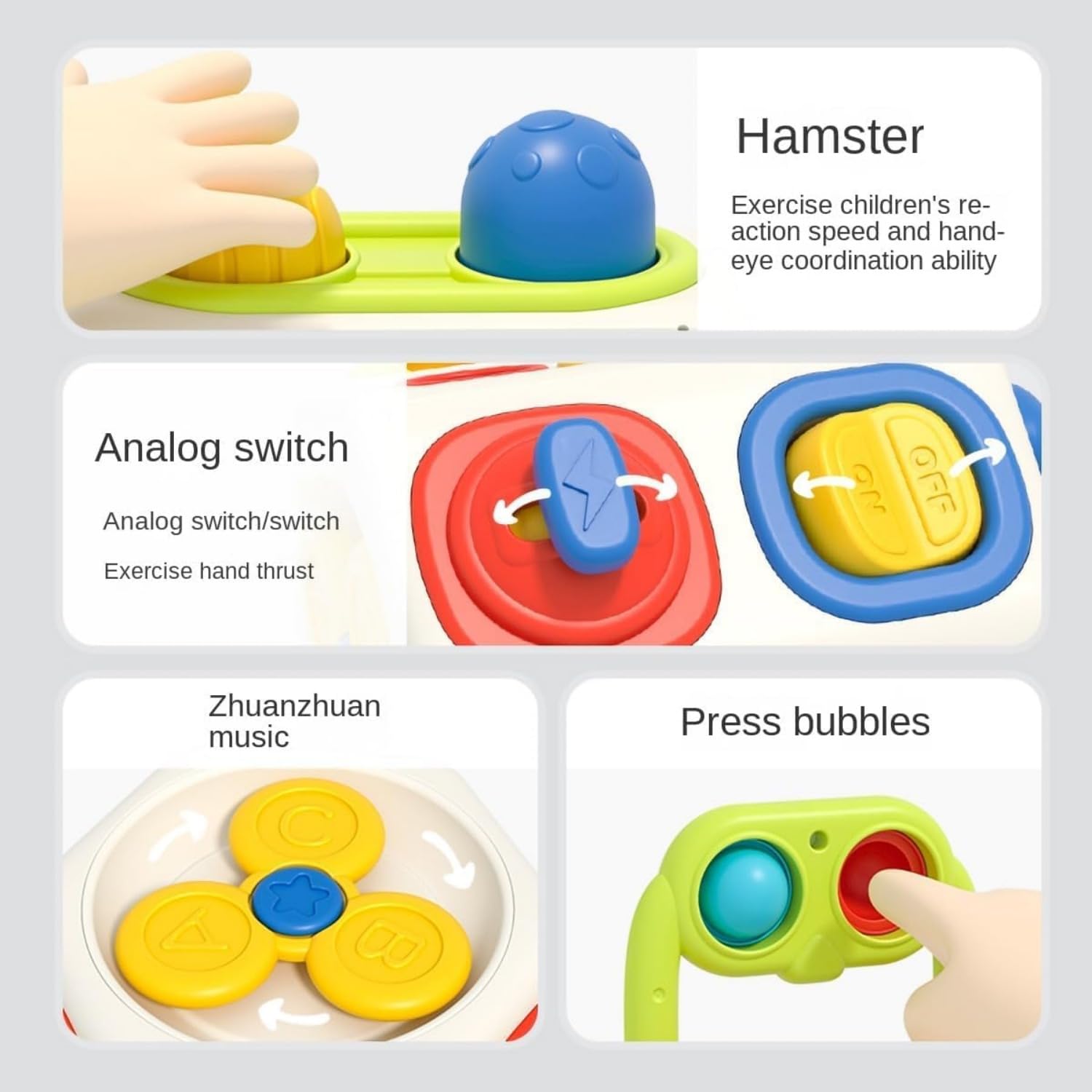 Montessori Busy Cube Sensory Toy for 1 Year Old Toddlers - Educational Learning Activity Cube for Babies 6-18 Months - Perfect Travel Toy for Airplane & Car Rides - Gift for 1 Year Old Boys & Girls | Develop Fine Motor Skills During Playtime & Travel