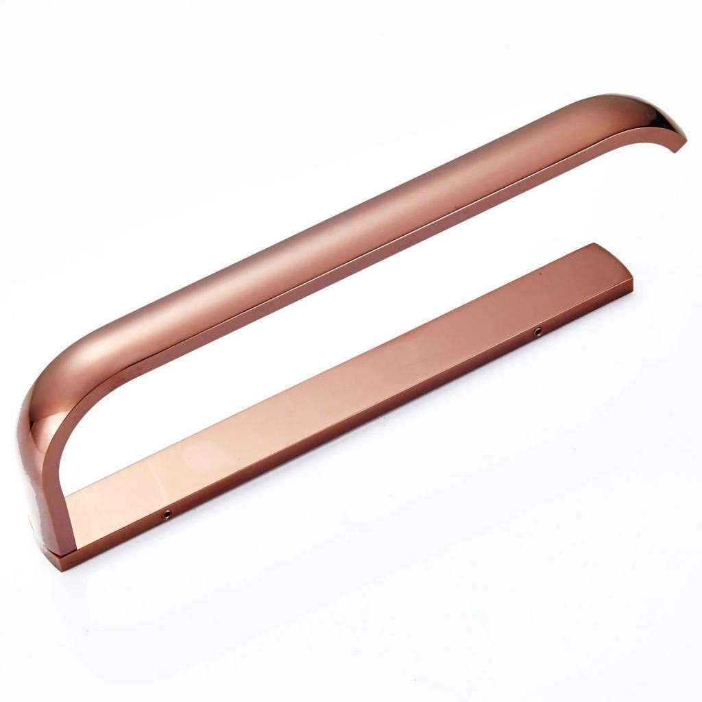 Premium Brass Single Towel Rail Holder - Bathroom Towel Rack with Hanging Ring for Spa, Hotel & Home Decor (Wall Mounted)