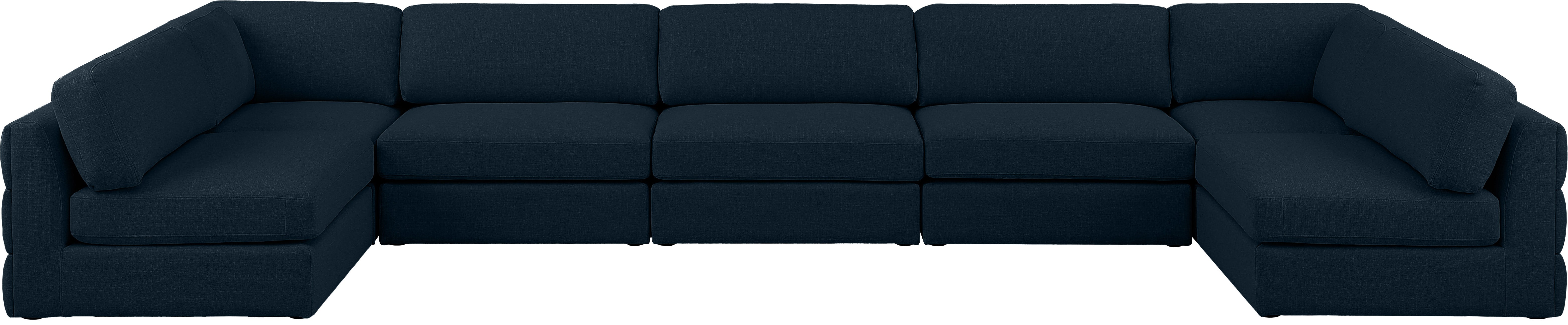 Beckham Durable Linen Textured Fabric Modular Sectional Sofa - Modern Living Room Furniture for Small Spaces & Apartments - Perfect for Family Gatherings, Movie Nights & Relaxation