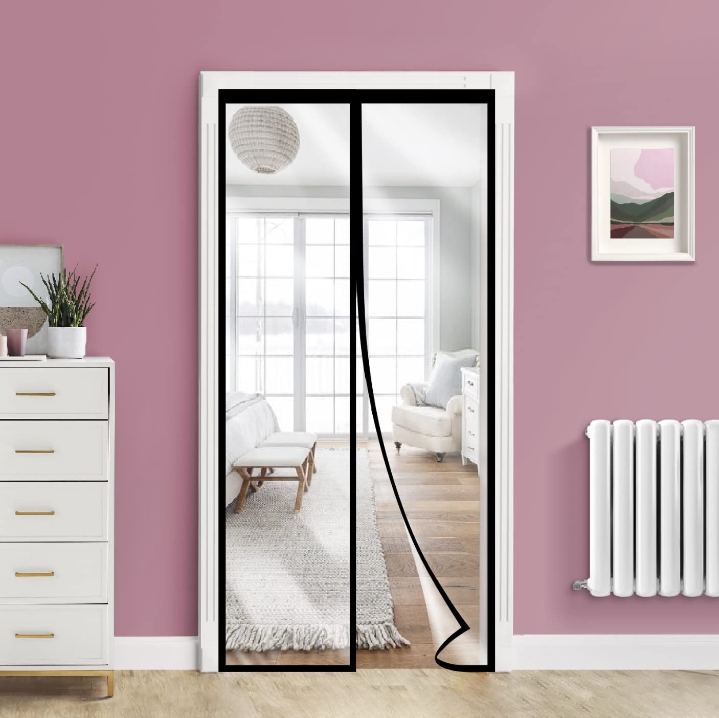 Thermal Insulated Magnetic Door Curtain - Upgraded EVA Self-Sealing Door Cover for Winter Warmth & Summer Cooling | Fits 34
