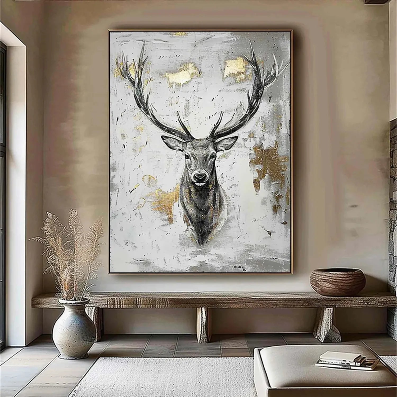 Animal Art Painting #AP081 - Handmade Wildlife Canvas Art for Home & Office Decor | Perfect for Living Room, Bedroom, or Gift